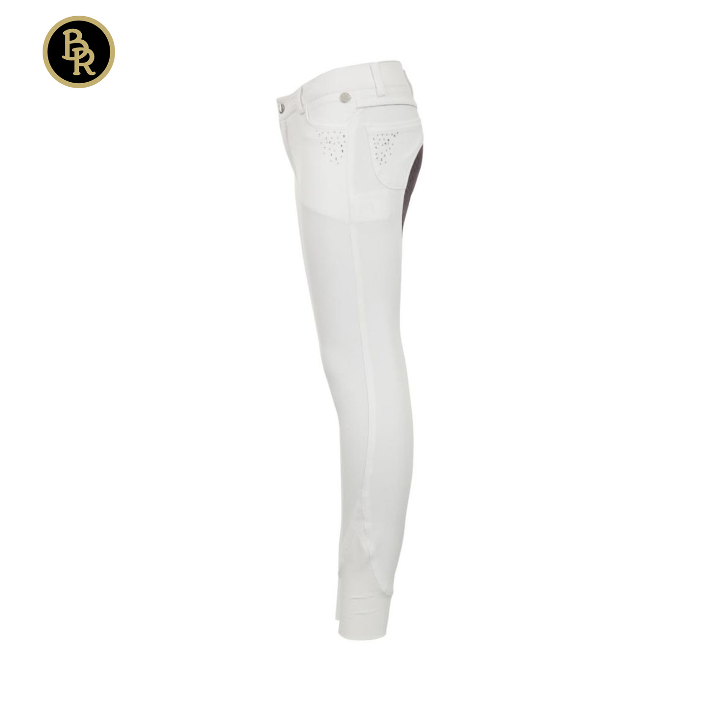 Бриджи подростковые с силиконовой леей белый