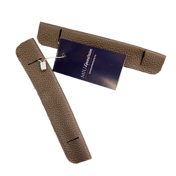 Подшпорники кожаные DP001 тёмно-бежевый