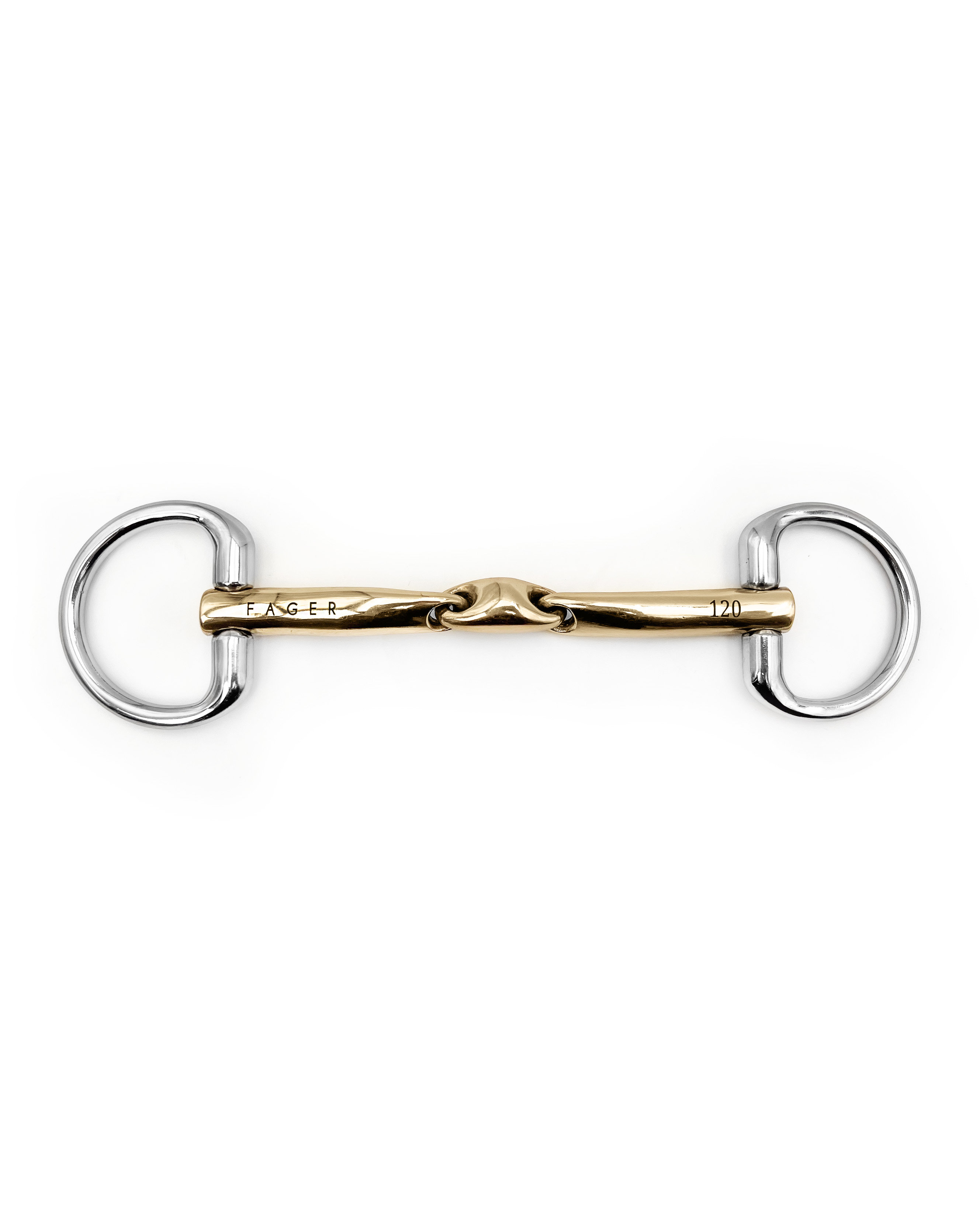Трензель под мундштук Celice Sweet Gold Bradoon Fixed rings Первая Конная Мануфактура