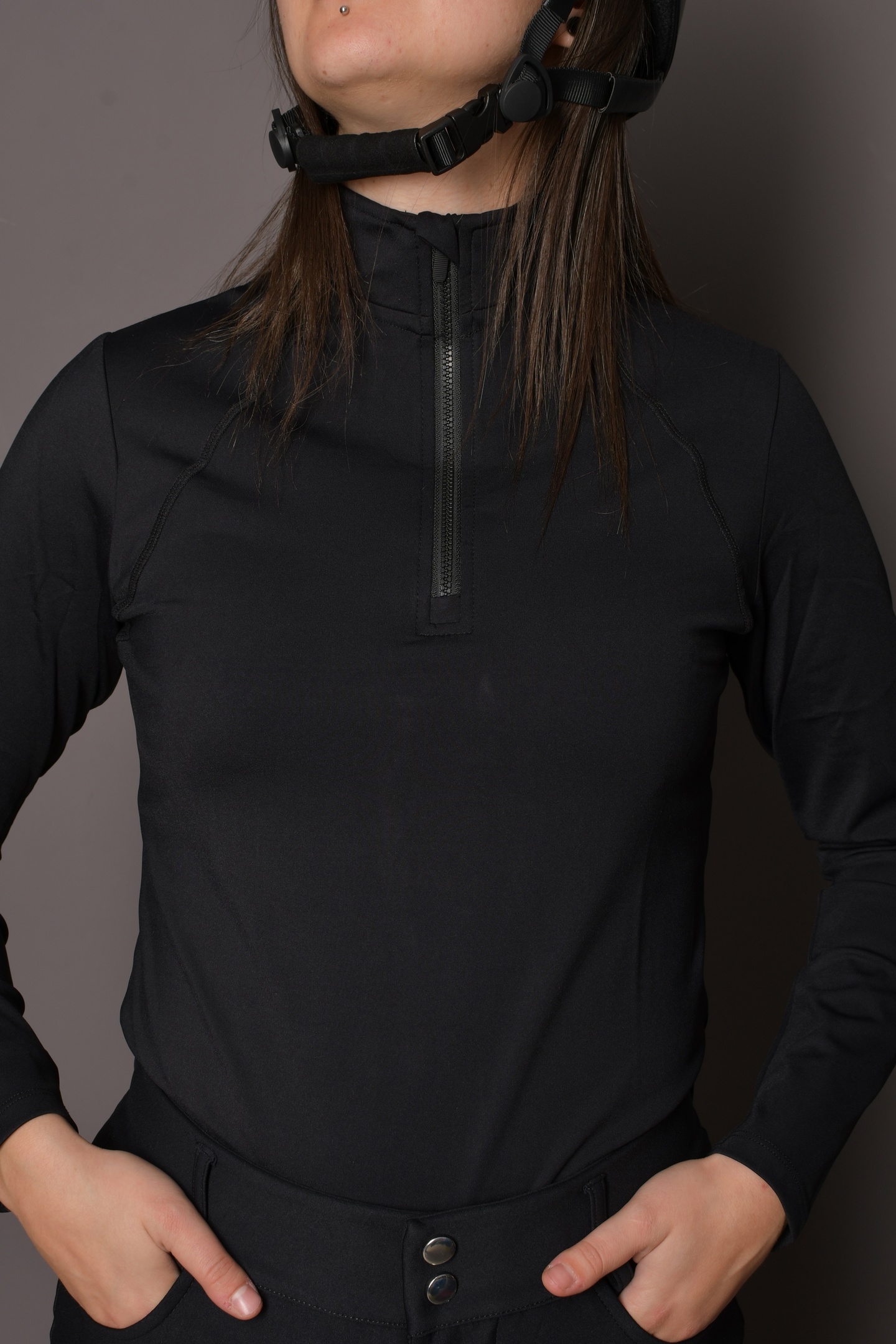 Лонгслив чёрный