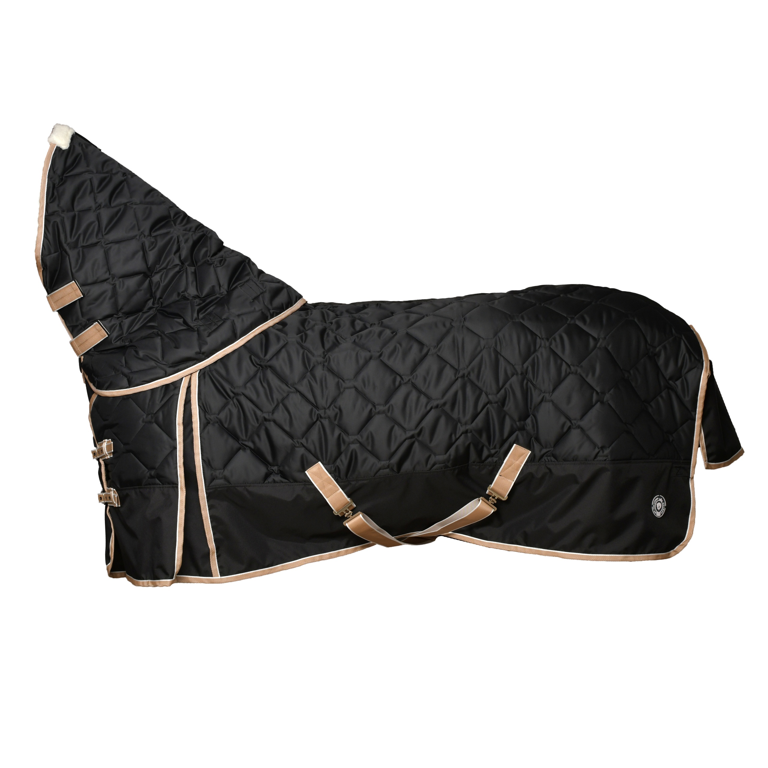 Попона денниковая BLACK STAR с капором, 300 гр