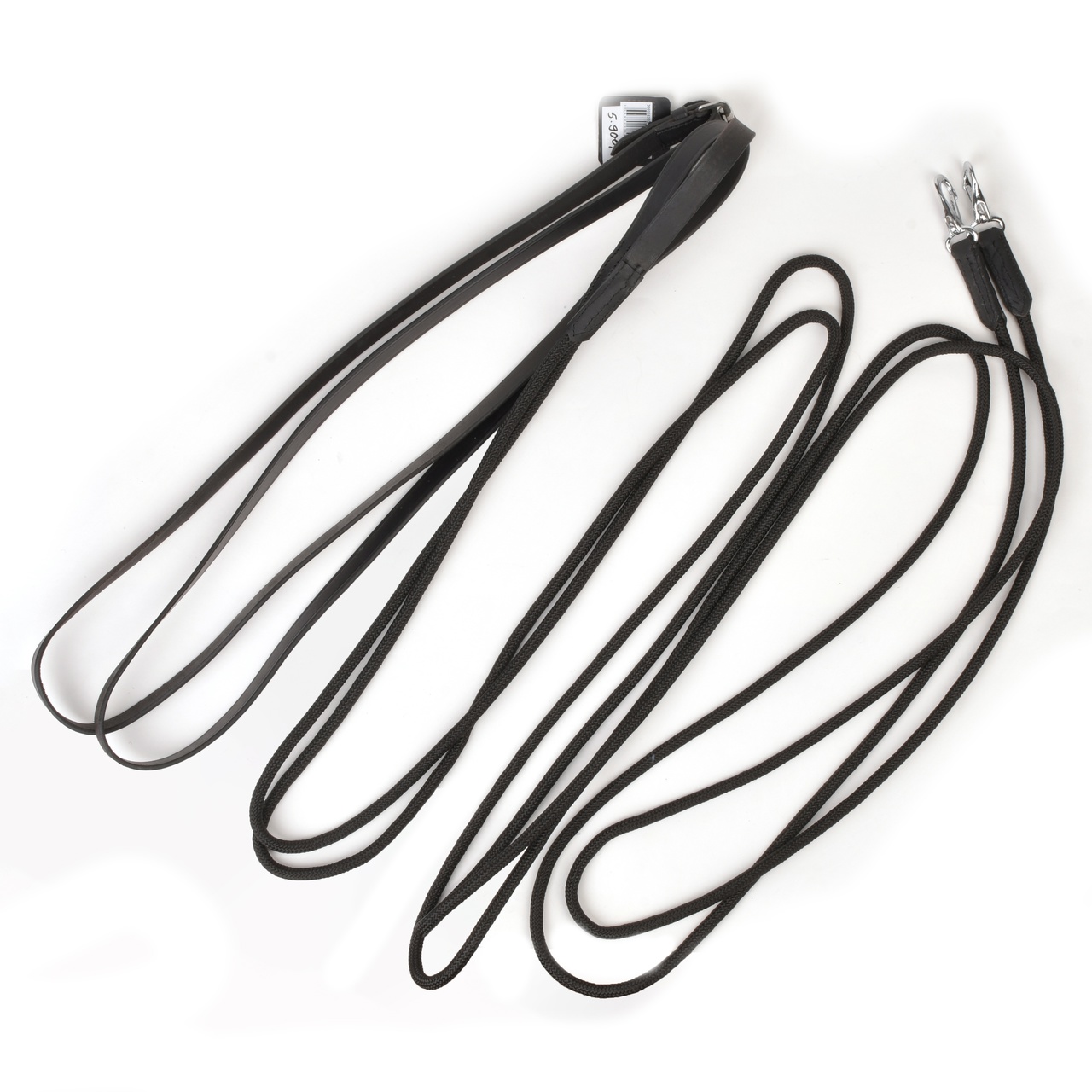 Двойная корда/вожжи чёрный