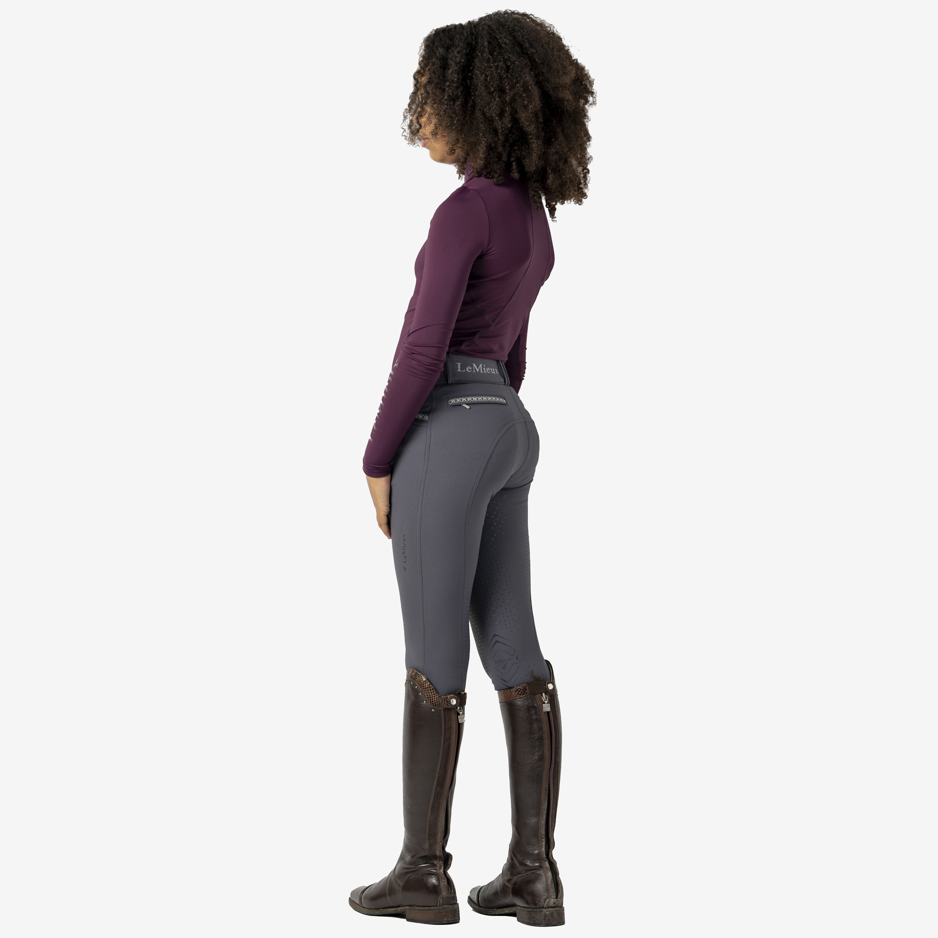 Бриджи для верховой езды джуниор Youth Breech серый