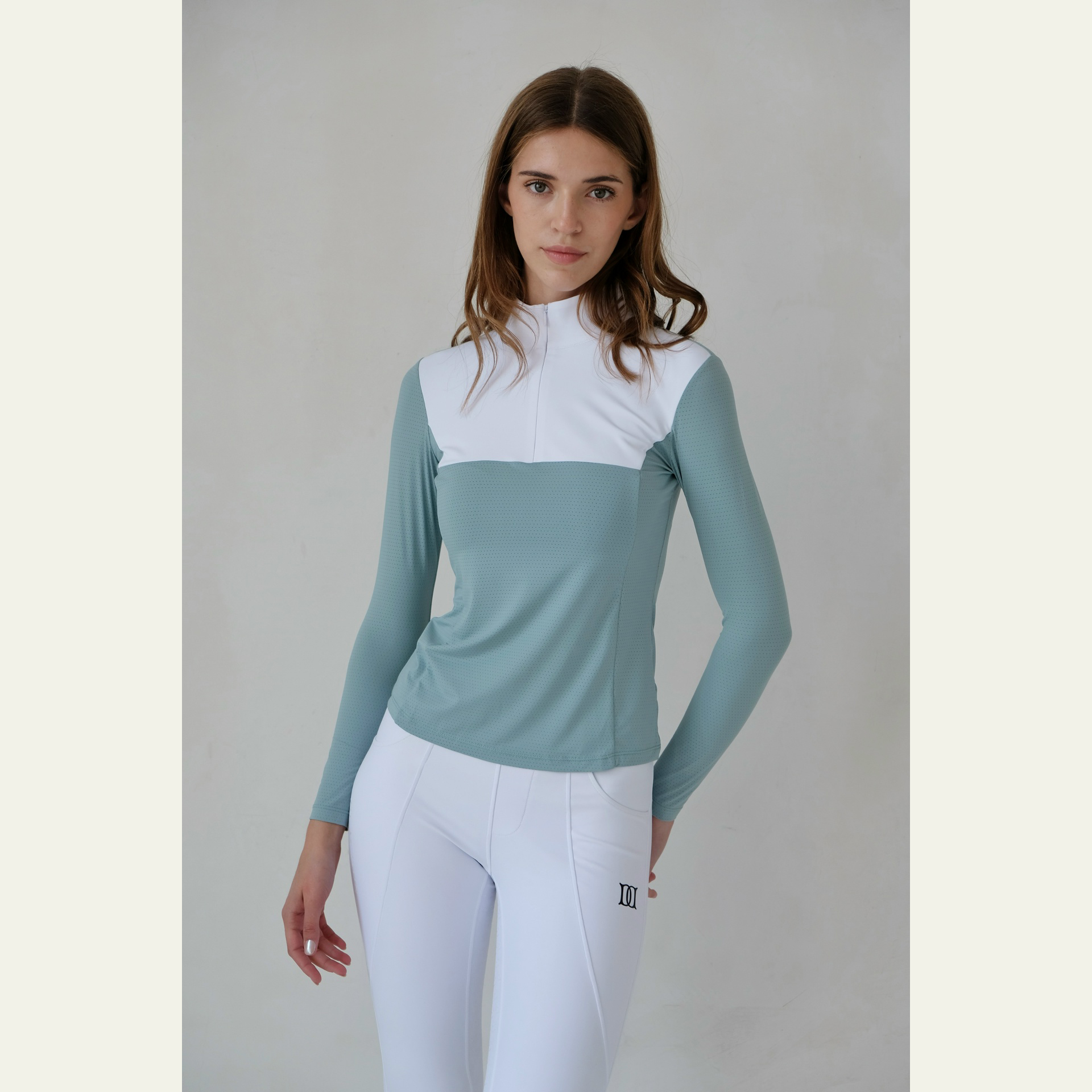 Лонгслив для выступлений DiAction мятный Первая Конная Мануфактура