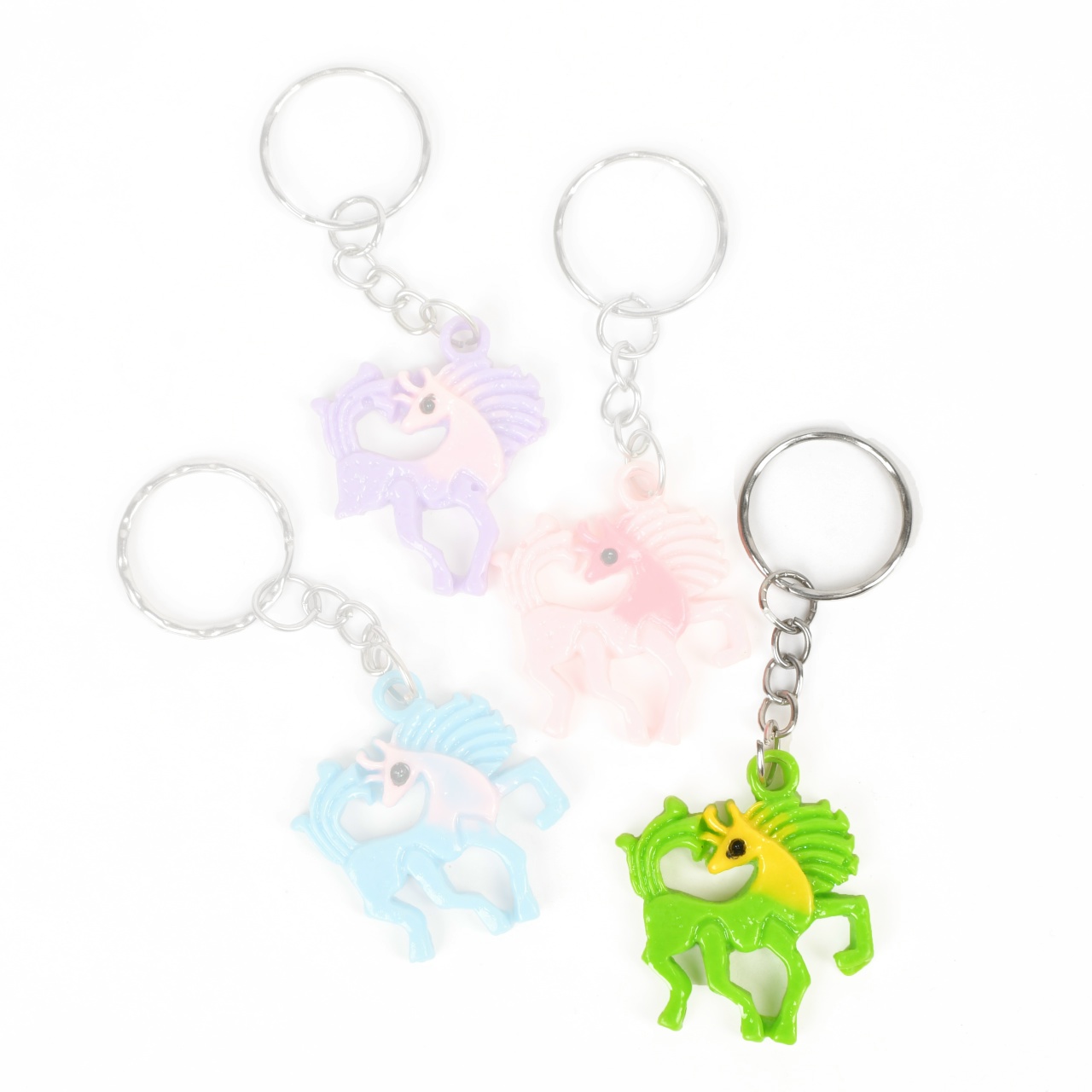 Брелок лошадка пластик 30*35мм, зелёный