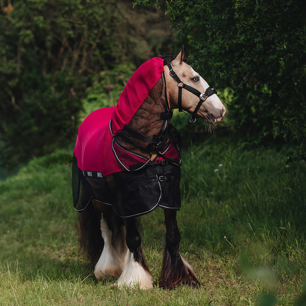 Попона антимоскитная AIR MAX с подпузником и капором малиновый