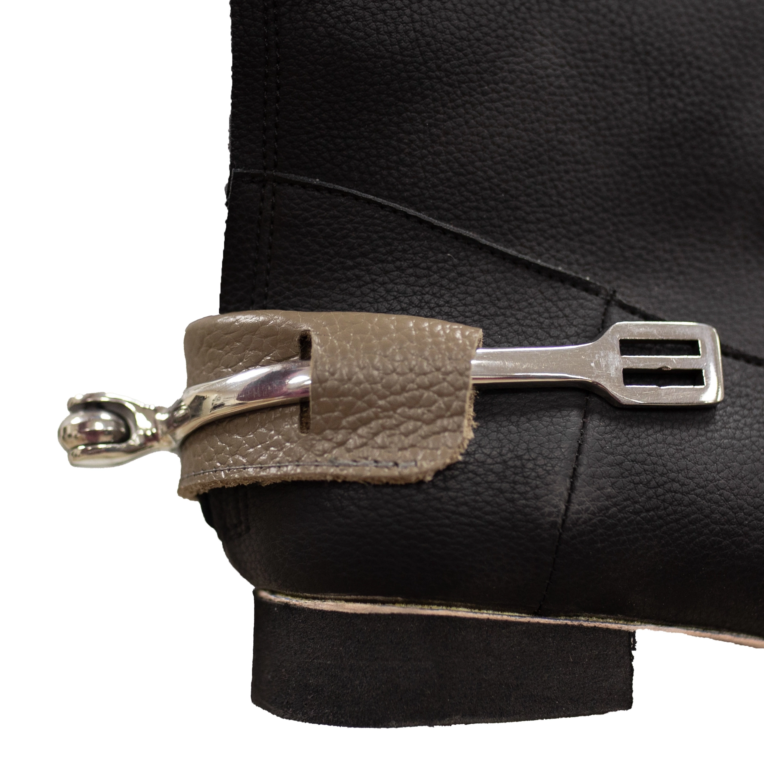 Подшпорники кожаные DP001 серо-бежевый