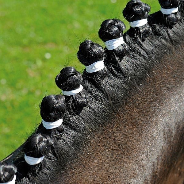 Резиночки для гривы силиконовые HO белый