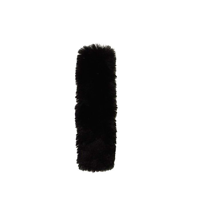 Меховушка на уздечку/недоуздок 25 см сплошная чёрный Первая Конная Мануфактура
