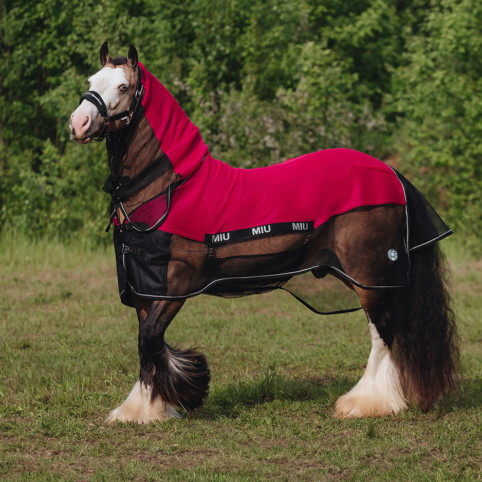 Попона антимоскитная AIR MAX с подпузником и капором малиновый