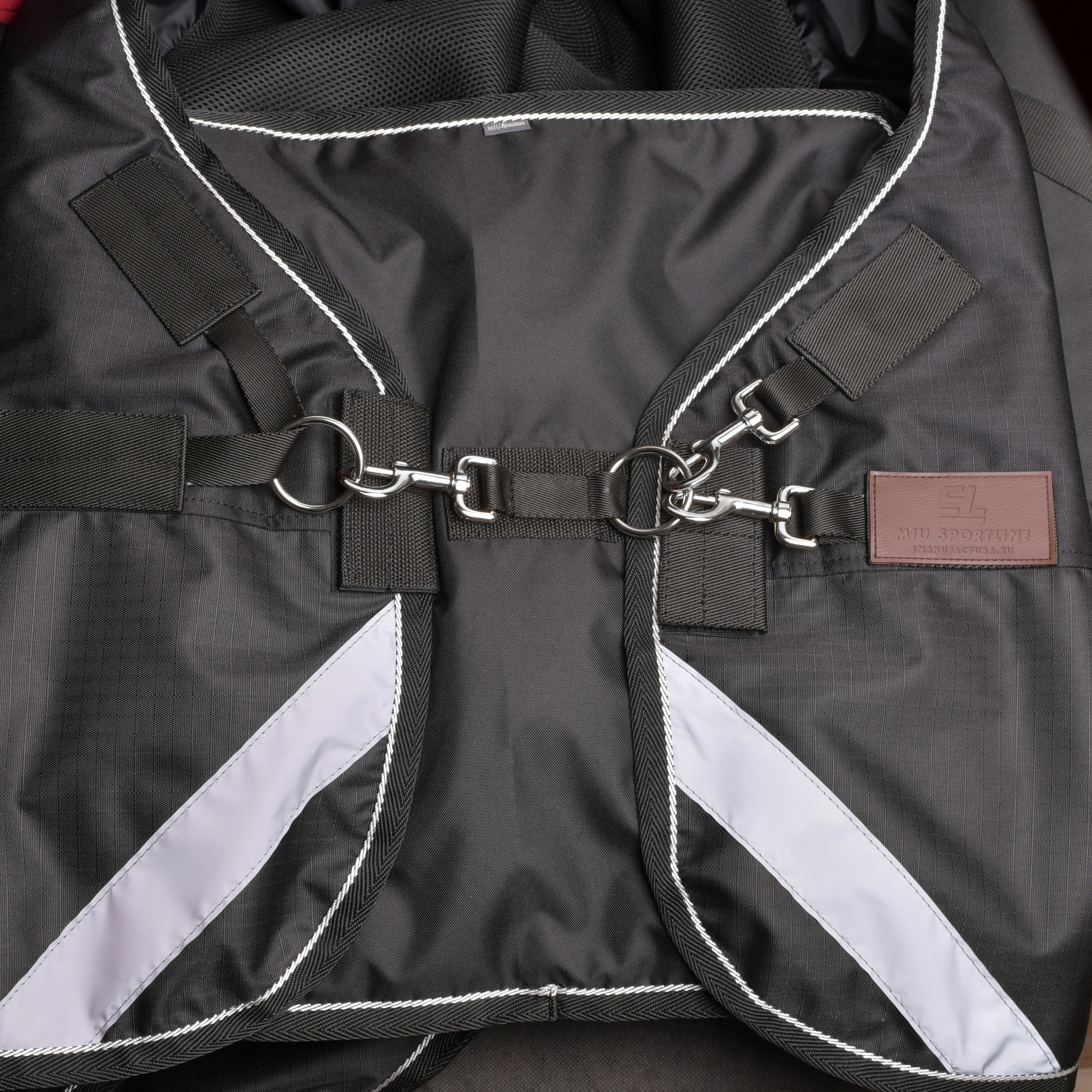 Расширитель нагрудный My Amigo, с одним карабином и кольцами чёрный