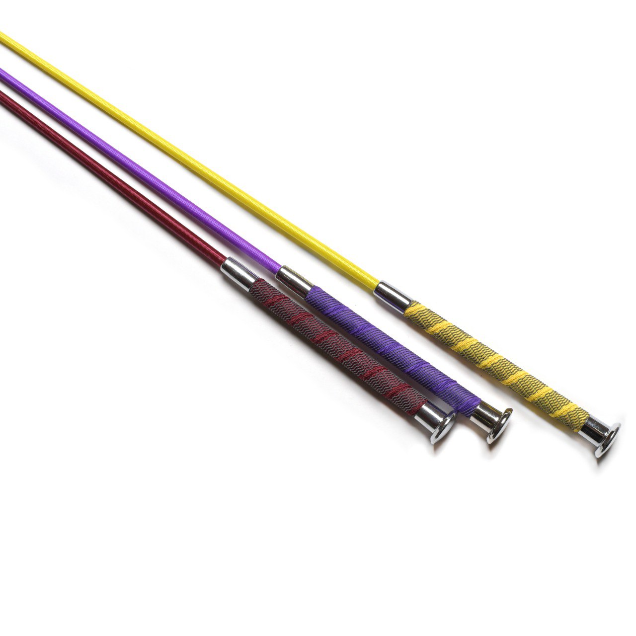 Хлыст с прорезиненой ручкой жёлтый