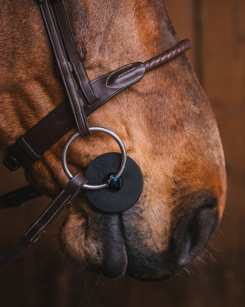 Кольца-ограничители на трензель, пара коричневый