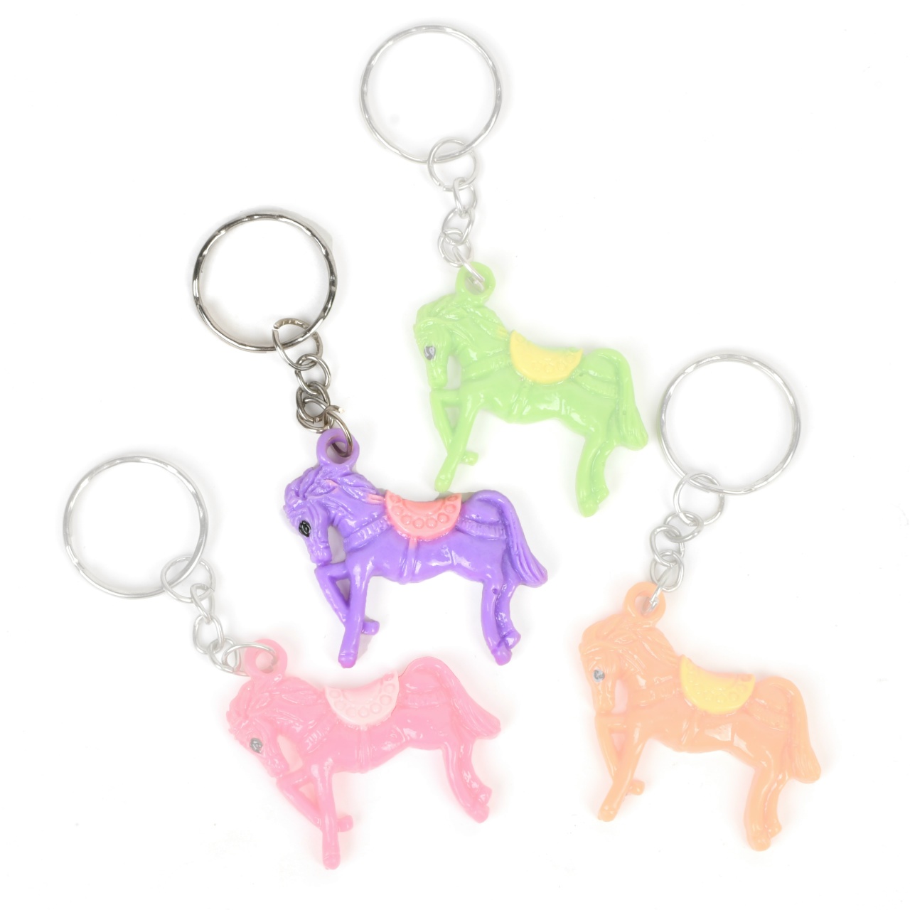 Брелок лошадка пластик 35*35мм, сиреневый
