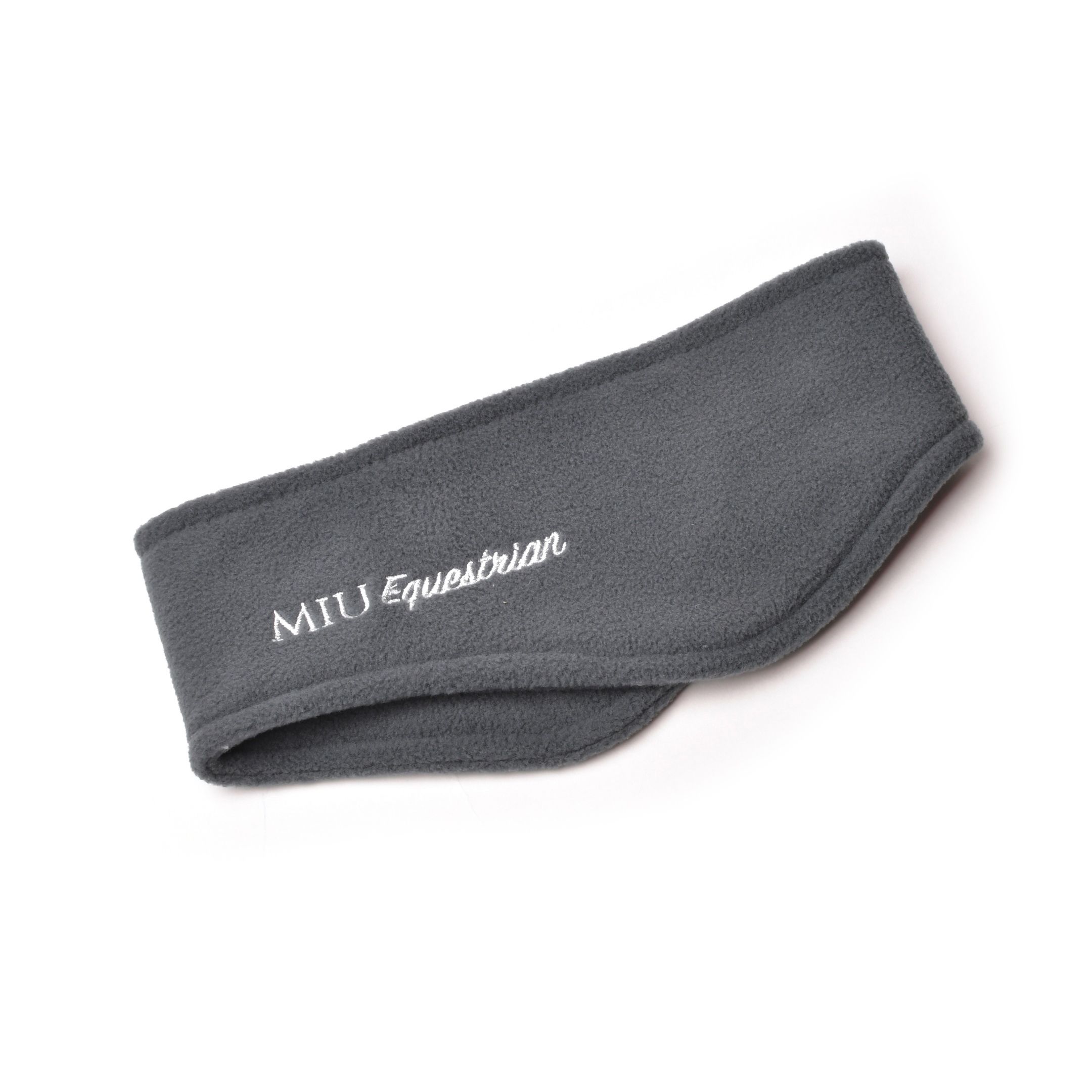 Полоска флисовая  на уши с вышивкой серый (2102551-11-один размер, один размер)