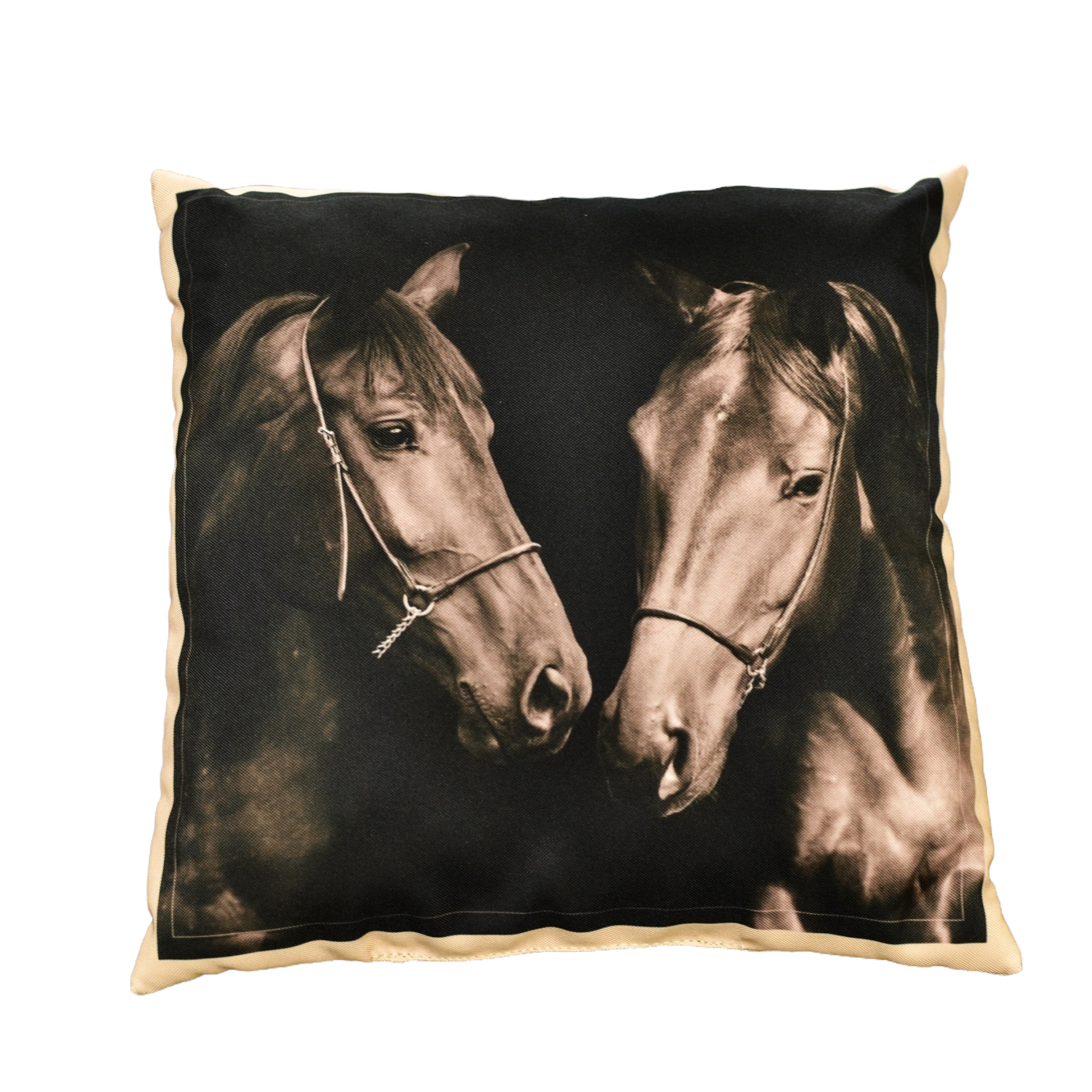 Подушка с изображением лошади 30*30