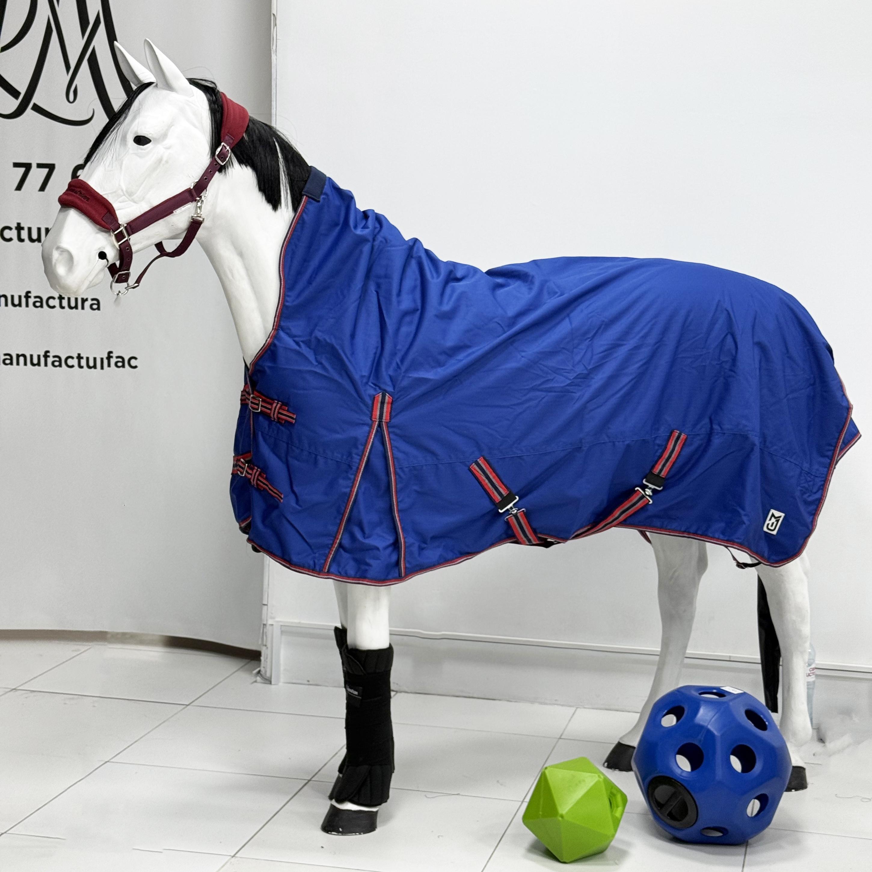 Попона дождевая на флисе Dakota синий Первая Конная Мануфактура