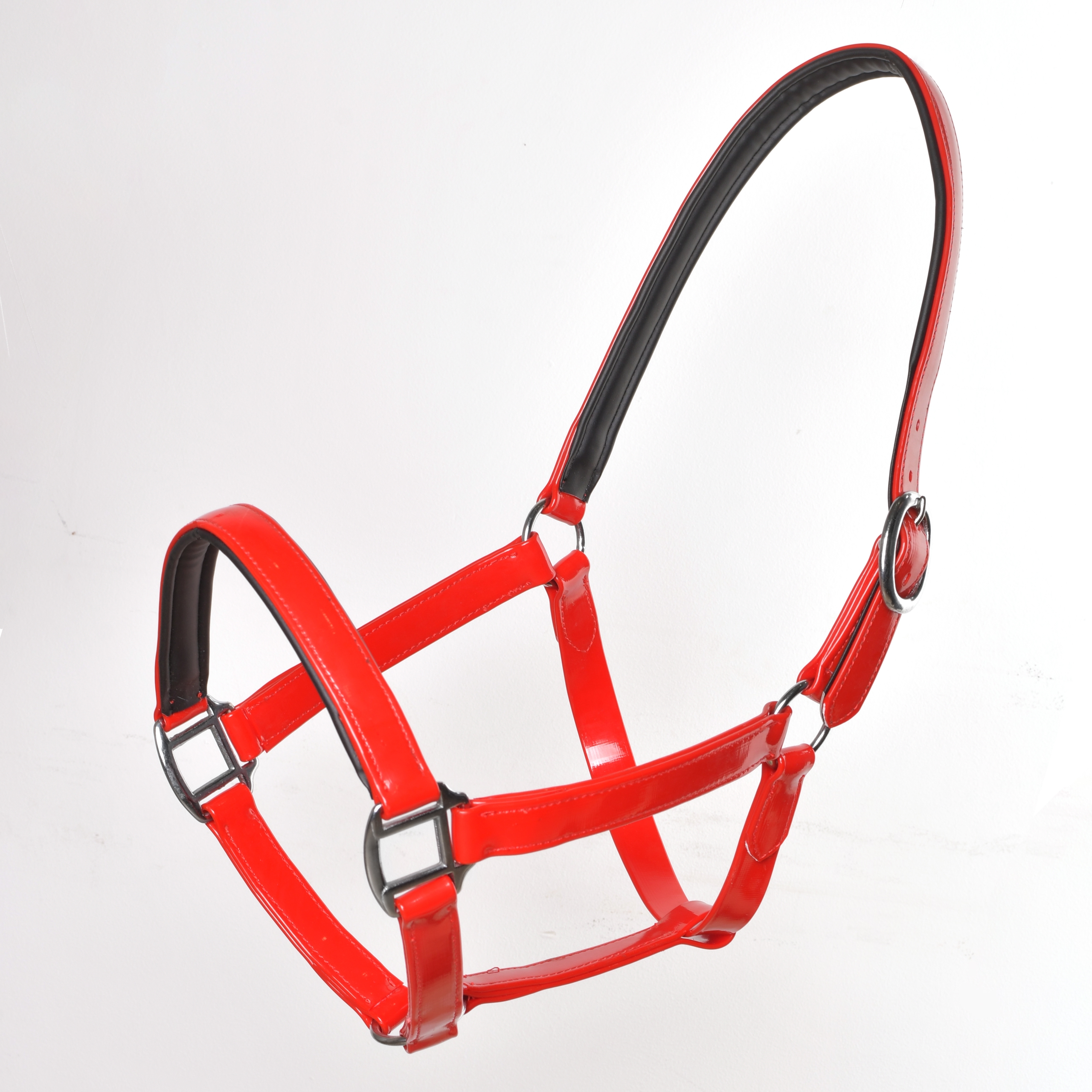 Недоуздок из биотана красный Первая Конная Мануфактура