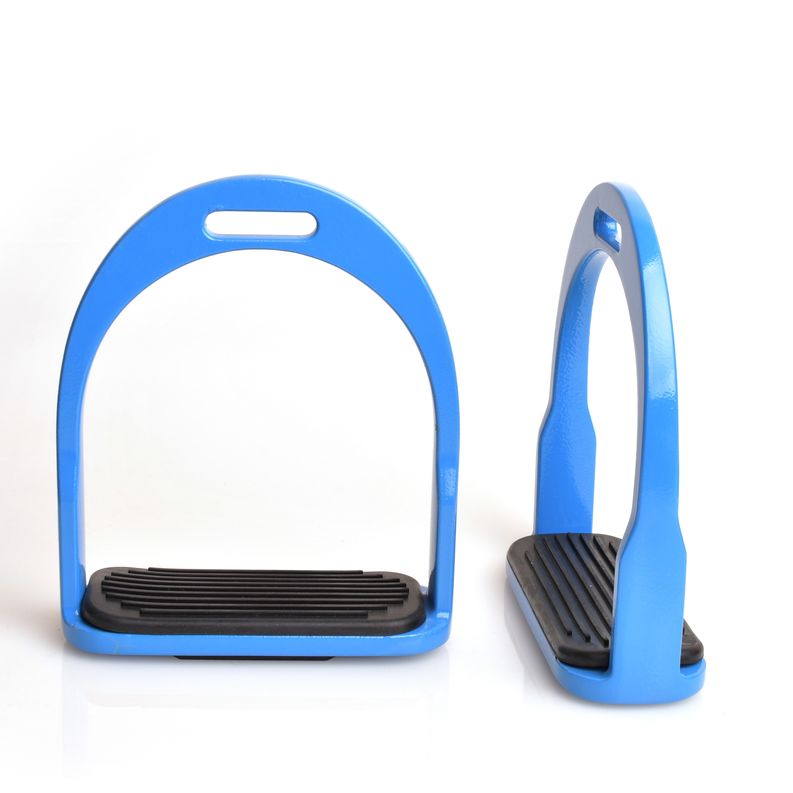 Стремена с резинками голубой