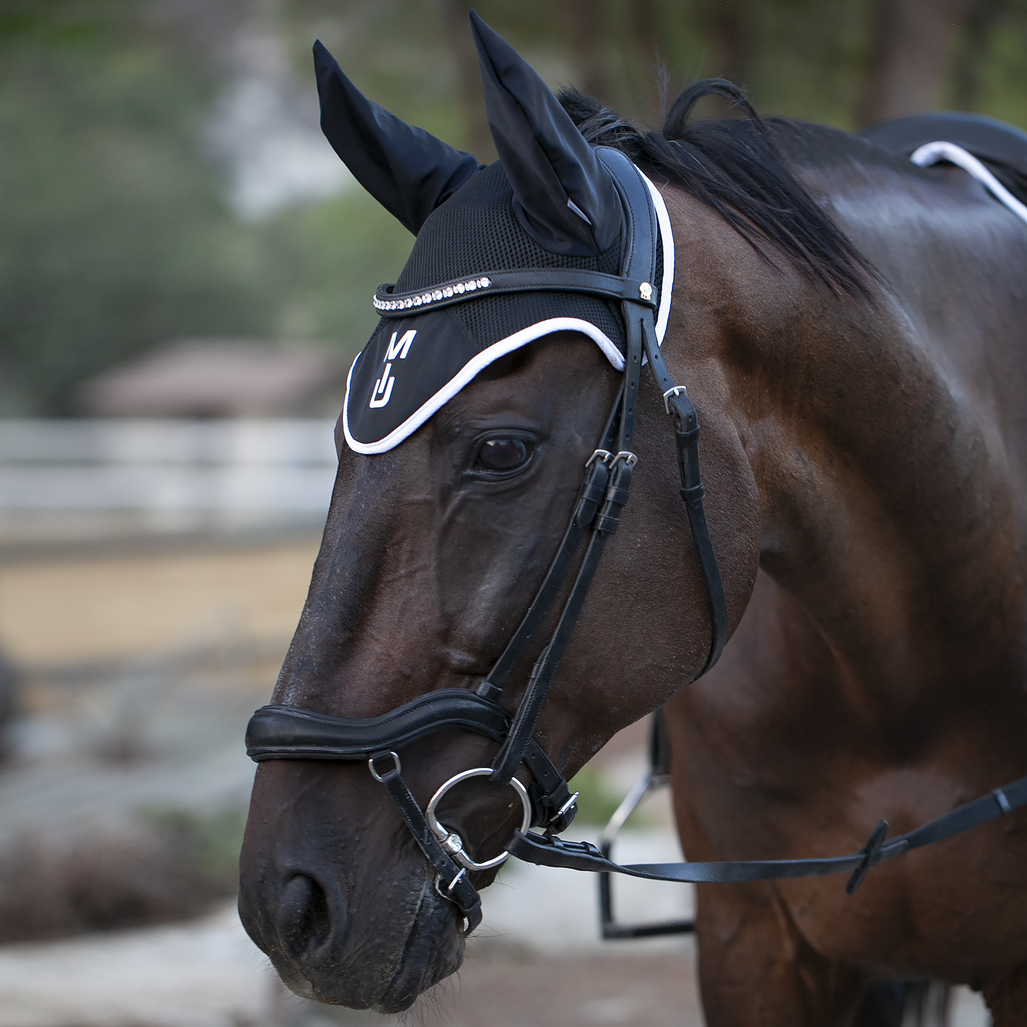 УШКИ SportLine черный/белый