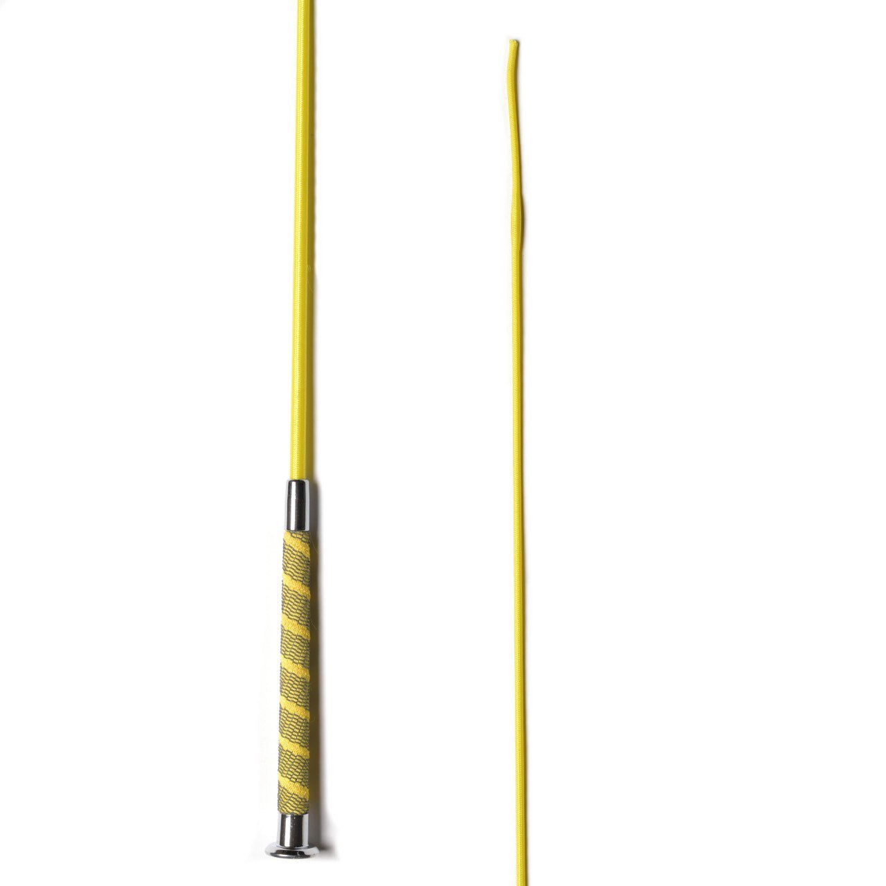 Хлыст с прорезиненой ручкой жёлтый