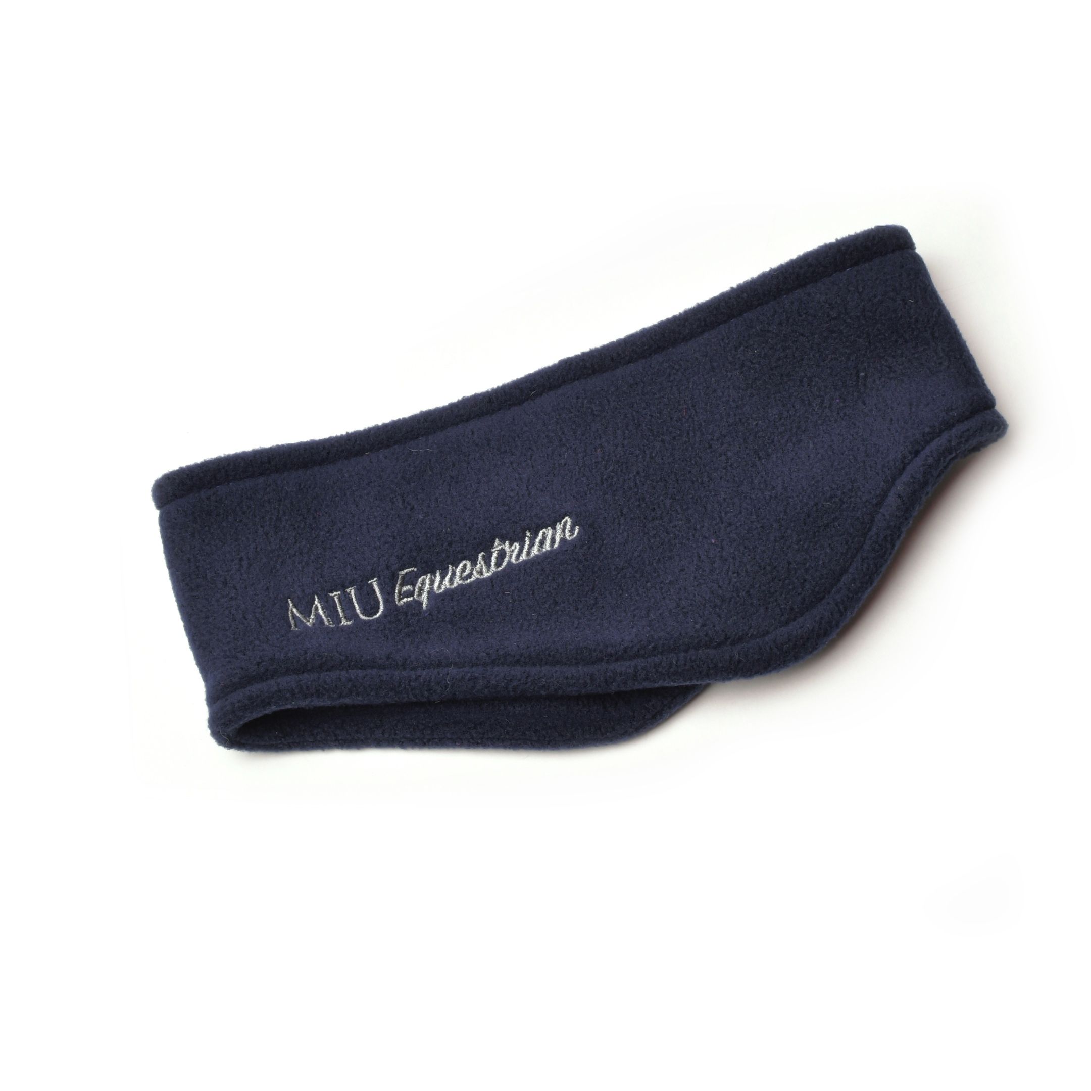 Полоска флисовая  на уши с вышивкой синий (2102551-21-один размер, один размер)