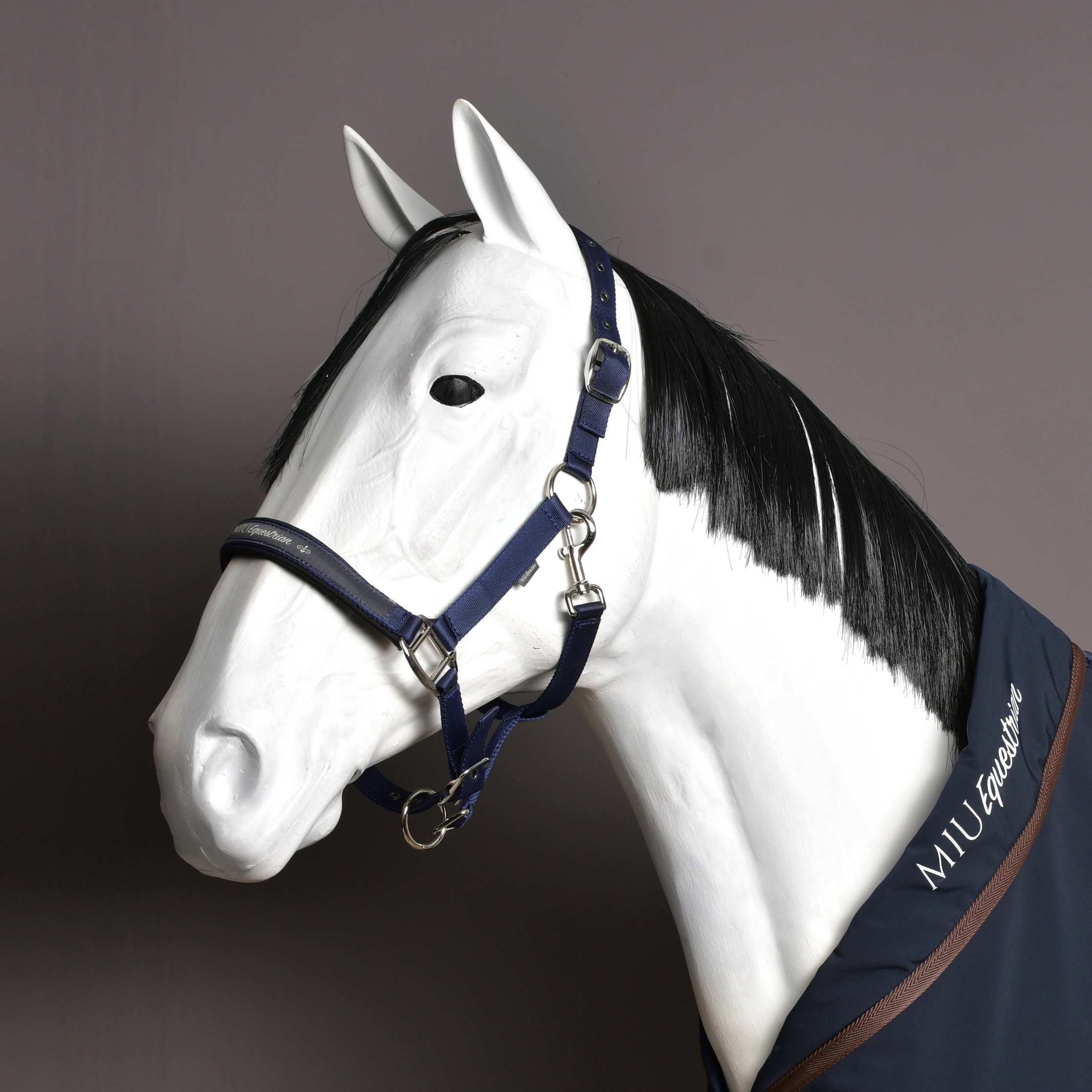 Недоуздок на неопреновых подложках MIU Equestrian Neo тёмно-синий