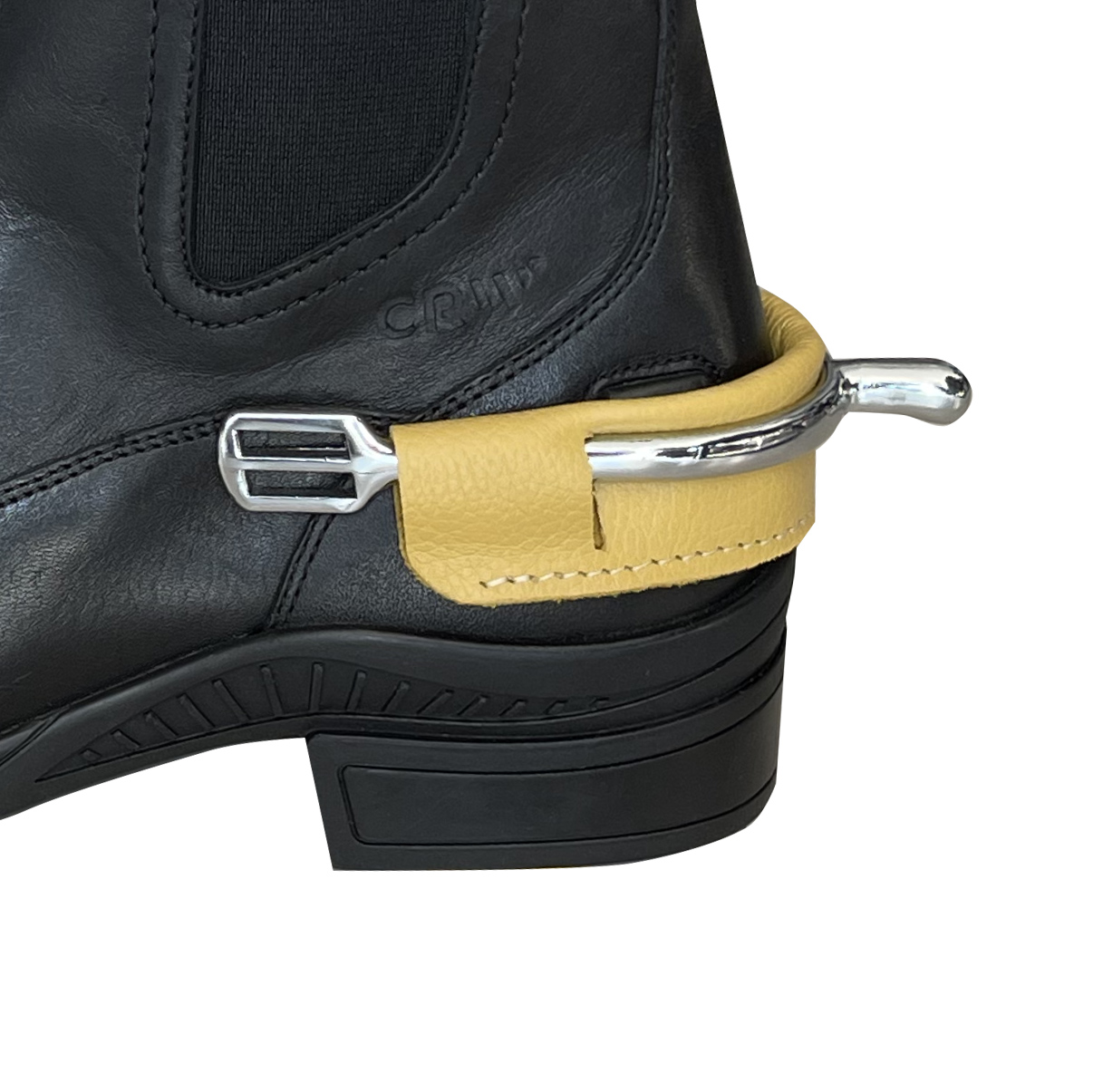 Подшпорники кожаные DP001 жёлтый