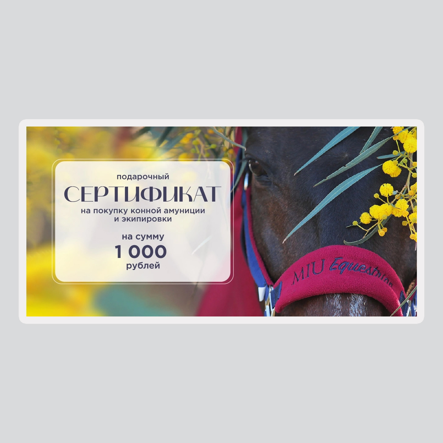 Подарочный сертификат на 1000 рублей