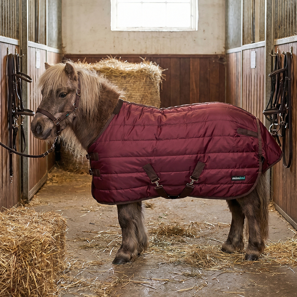 Попона денниковая 300 г/м2 mimimi Pony Classic Stable, бордо
