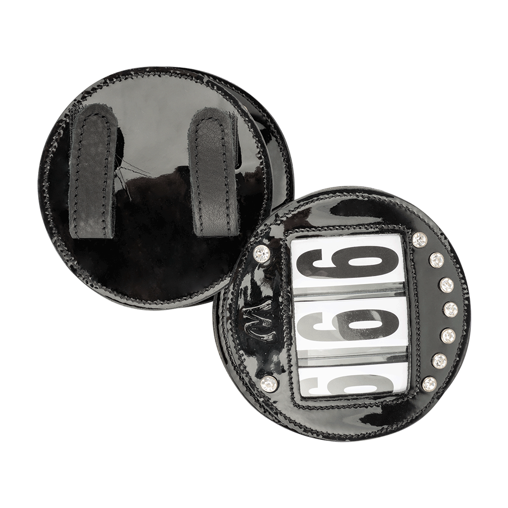 Номерки стартовые, кожа, комплект