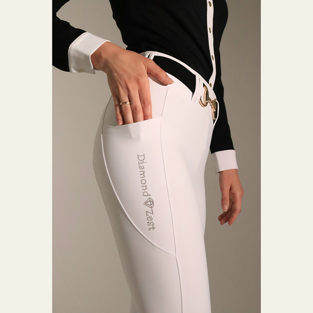 Леггинсы для верховой езды белый Первая Конная Мануфактура