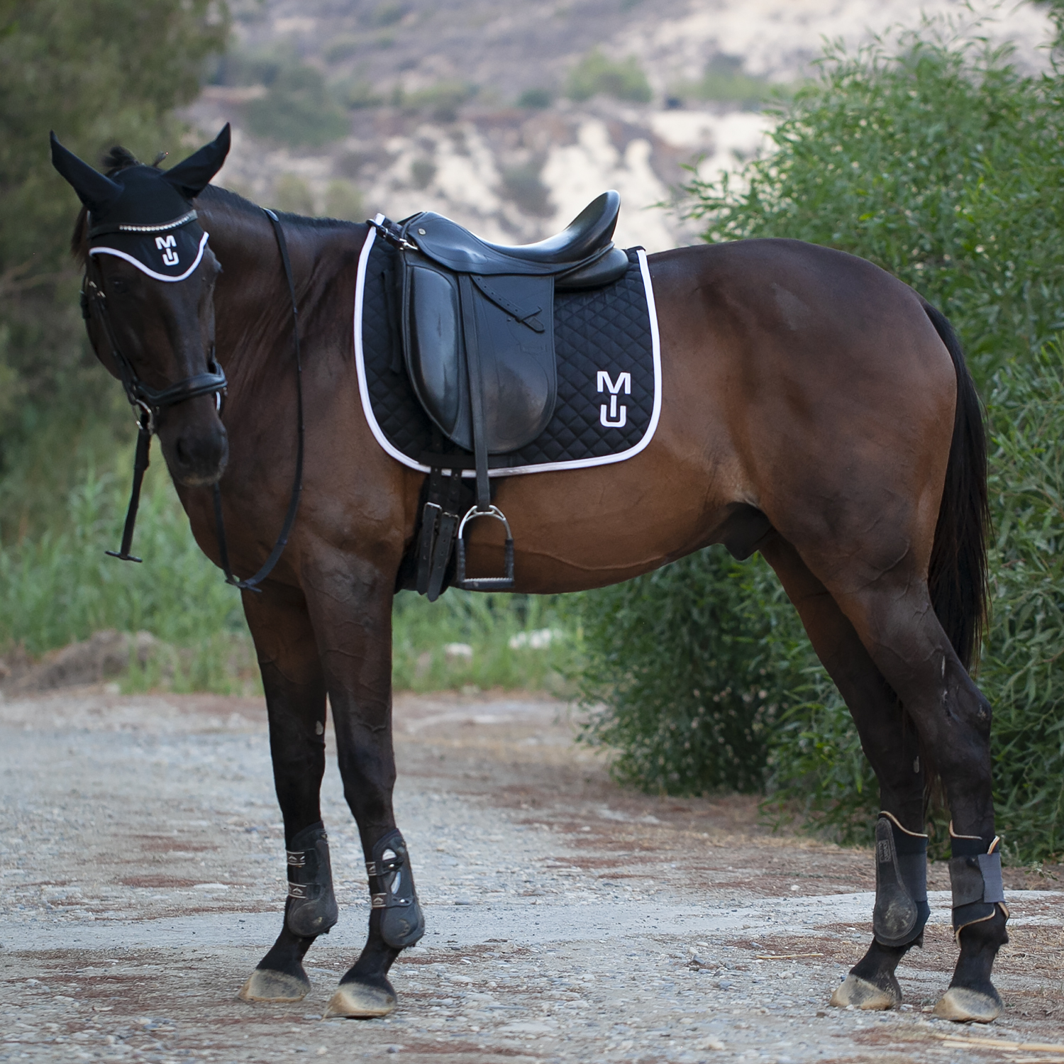 УШКИ SportLine черный/белый