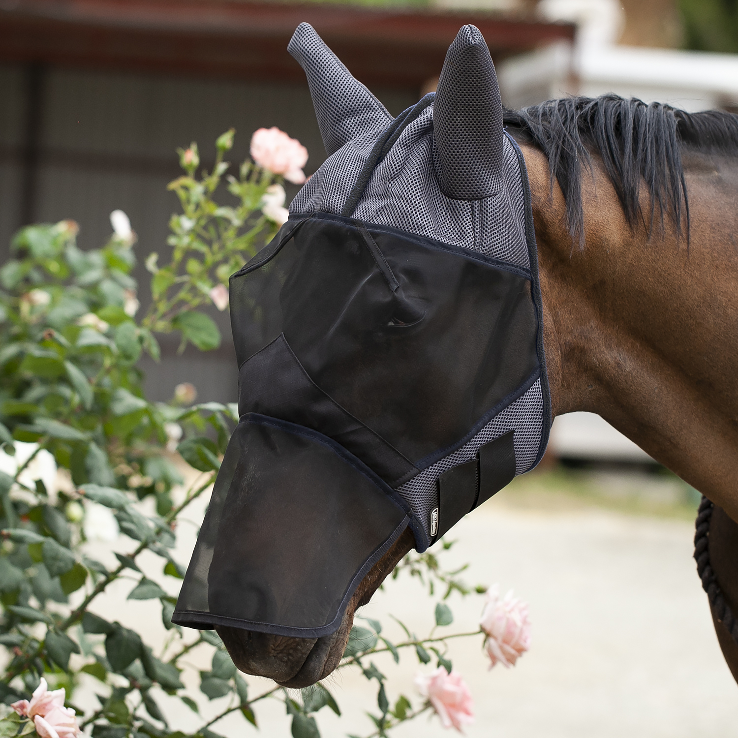 Маска антимоскитная AIR MAX с защитой носа серебристый