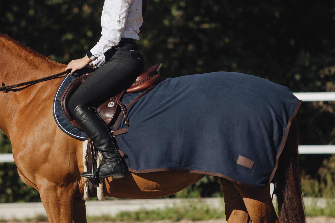 Полупопона флисовая FLEECE HALF синий