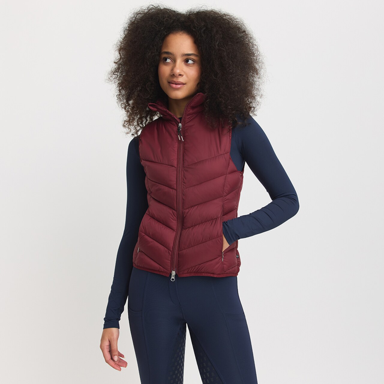 Жилет для верховой езды Delaire бордо Первая Конная Мануфактура