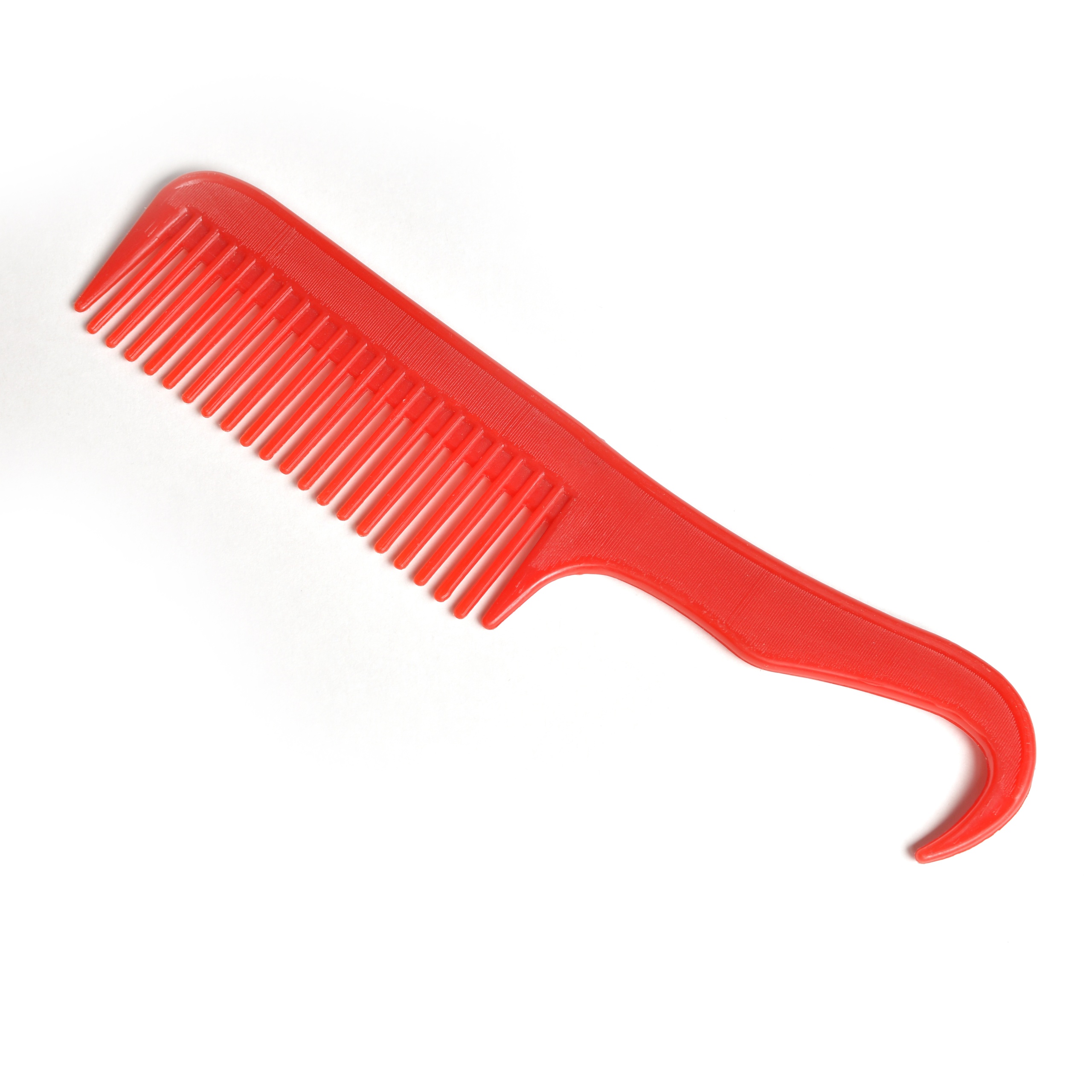 Расчёска для гривы с крючком красный