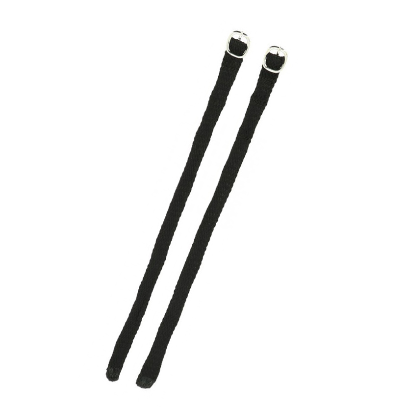 Тренчики текстильные с круглой пряжкой чёрный