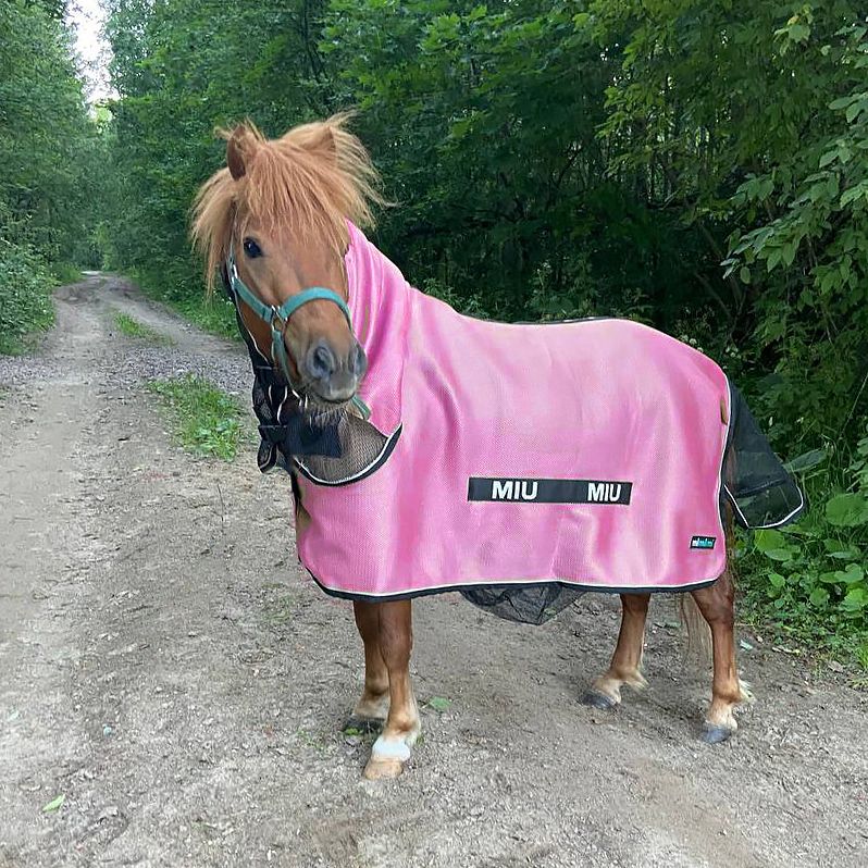 Попона антимоскитная Pony Air-Max с капором и подпузником розовый Первая Конная Мануфактура