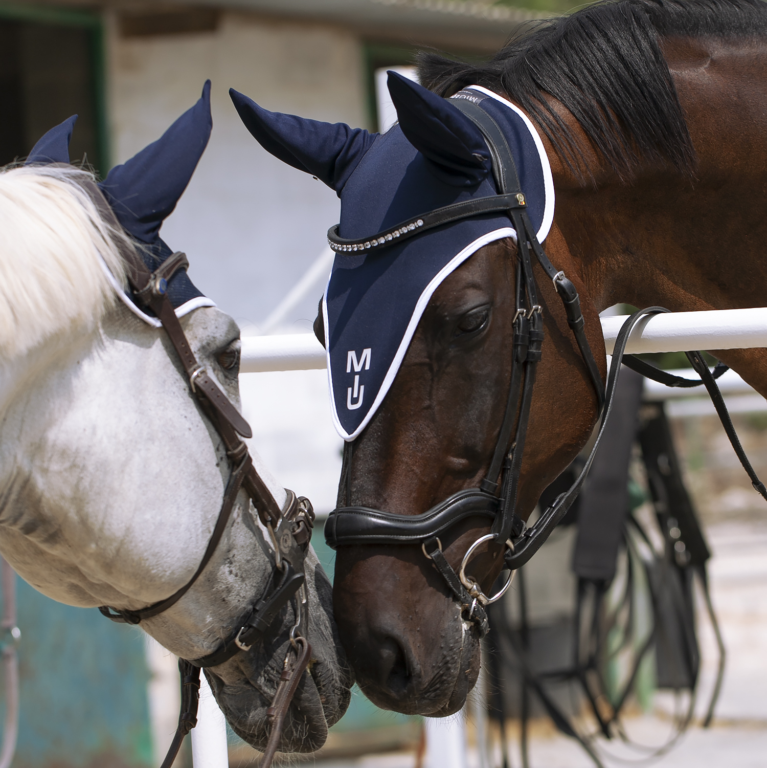 Ушки удлиненные Lightweight jersey Long, синий/белый