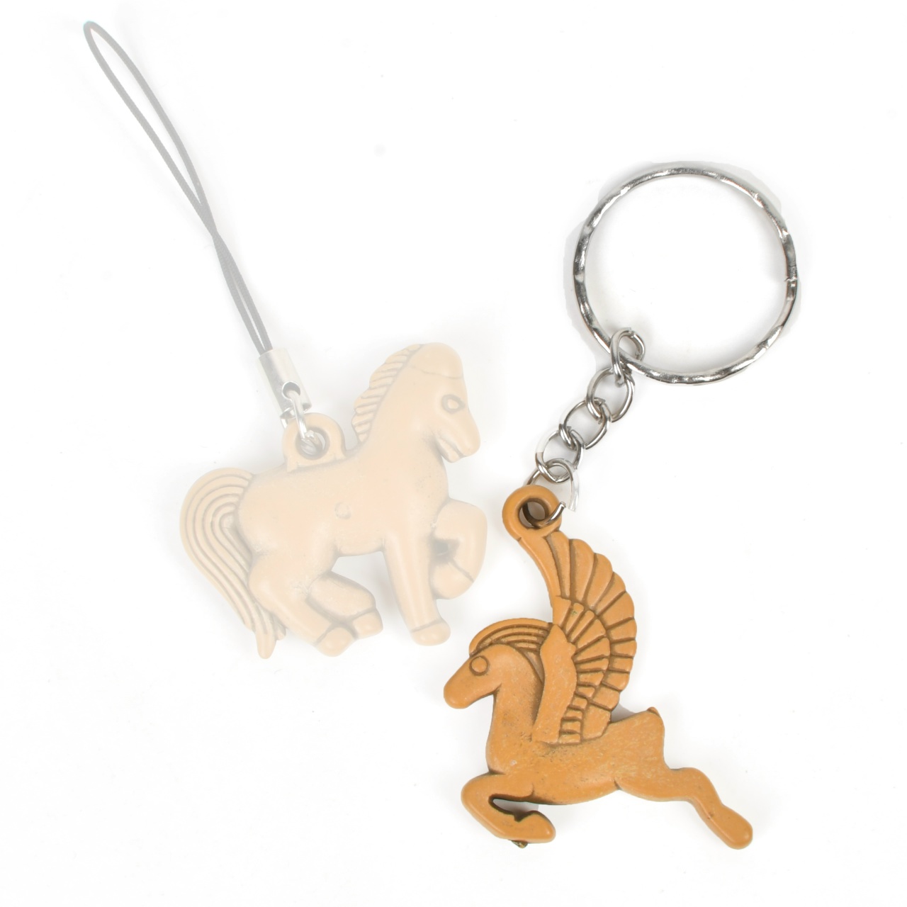 Брелок пегас, коричневый