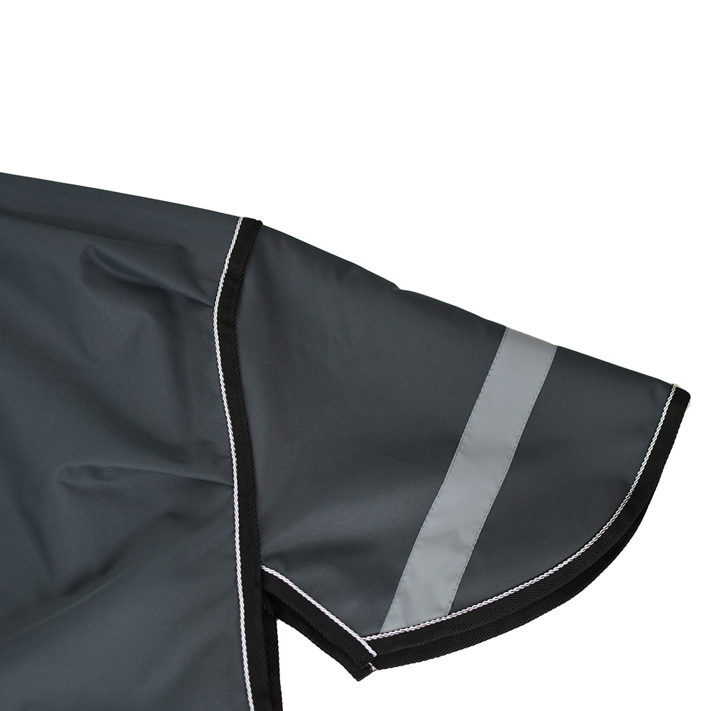 Попона прогулочная SINGAPORE с высокой холкой серый/чёрный