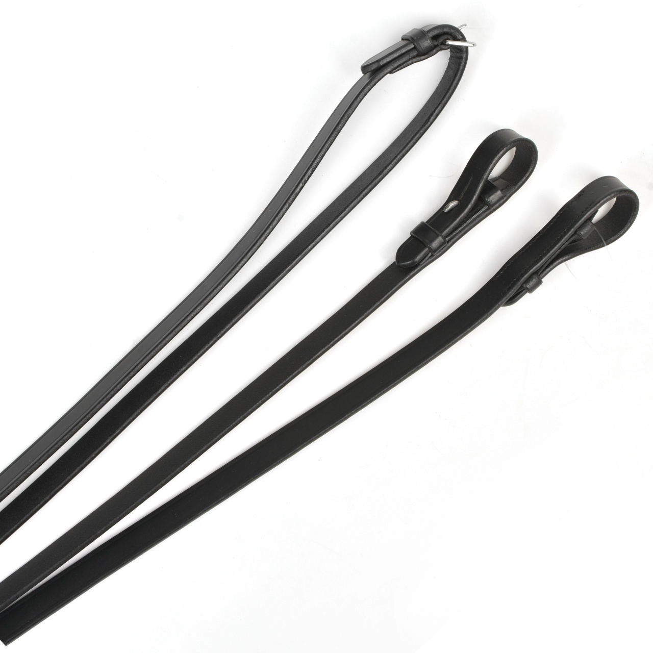 Повод кожаный 16мм чёрный