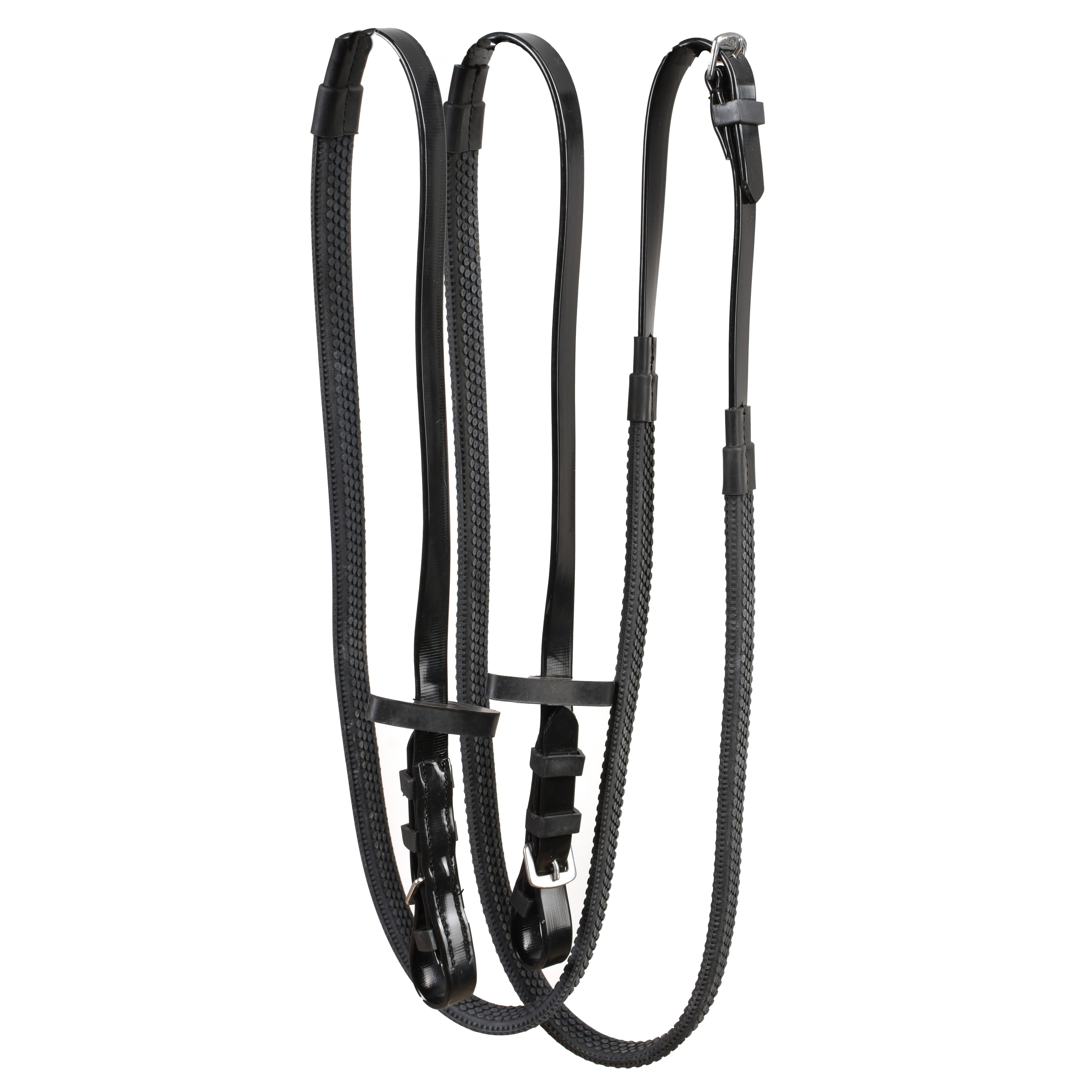 Поводья биотановые, шланг чёрный