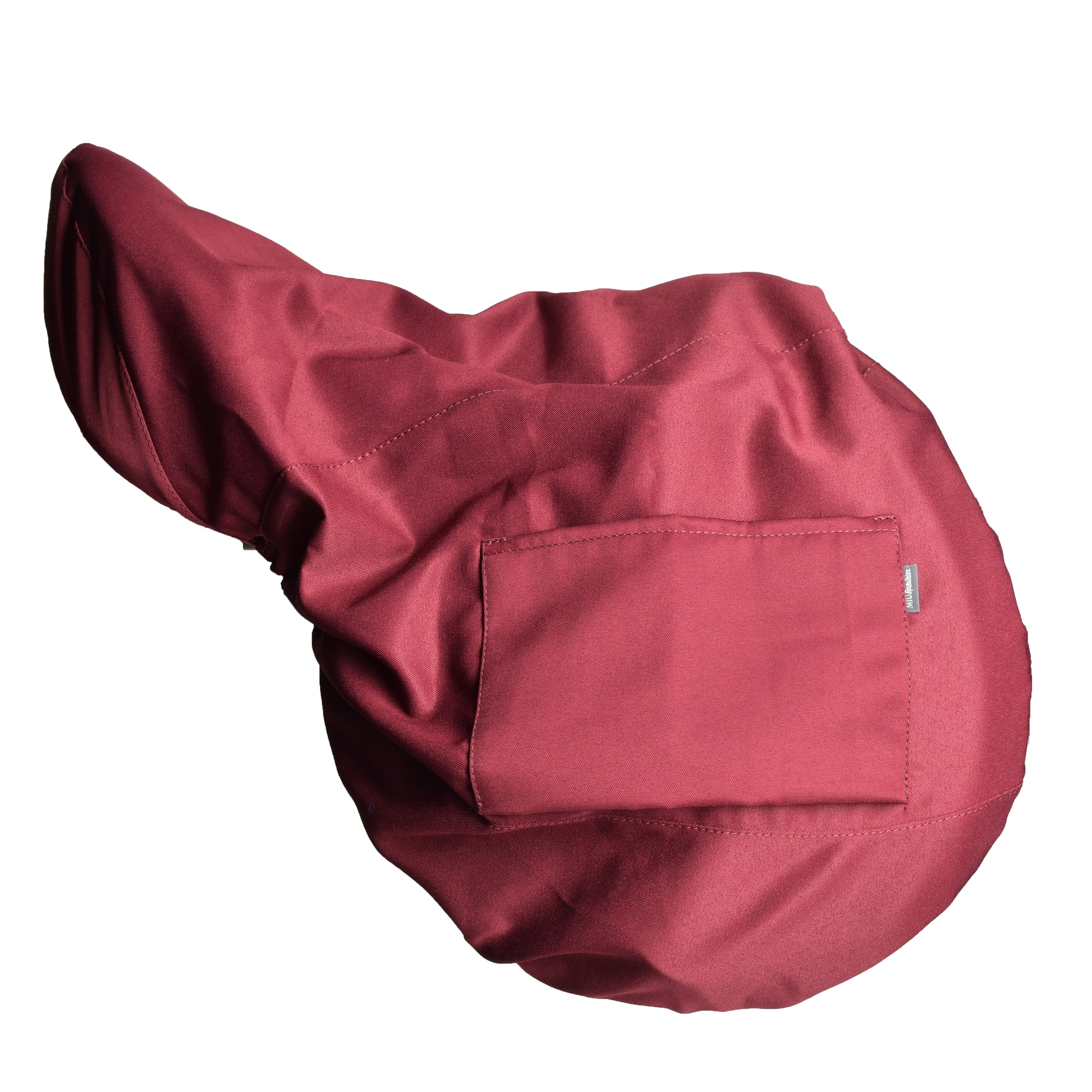 Чехол для седла универсальный хлопковый бордо