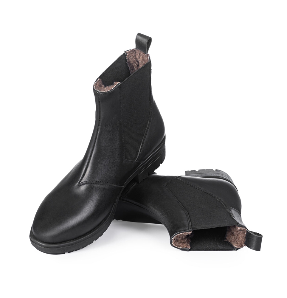 Ботинки Челси утеплённые женские чёрный