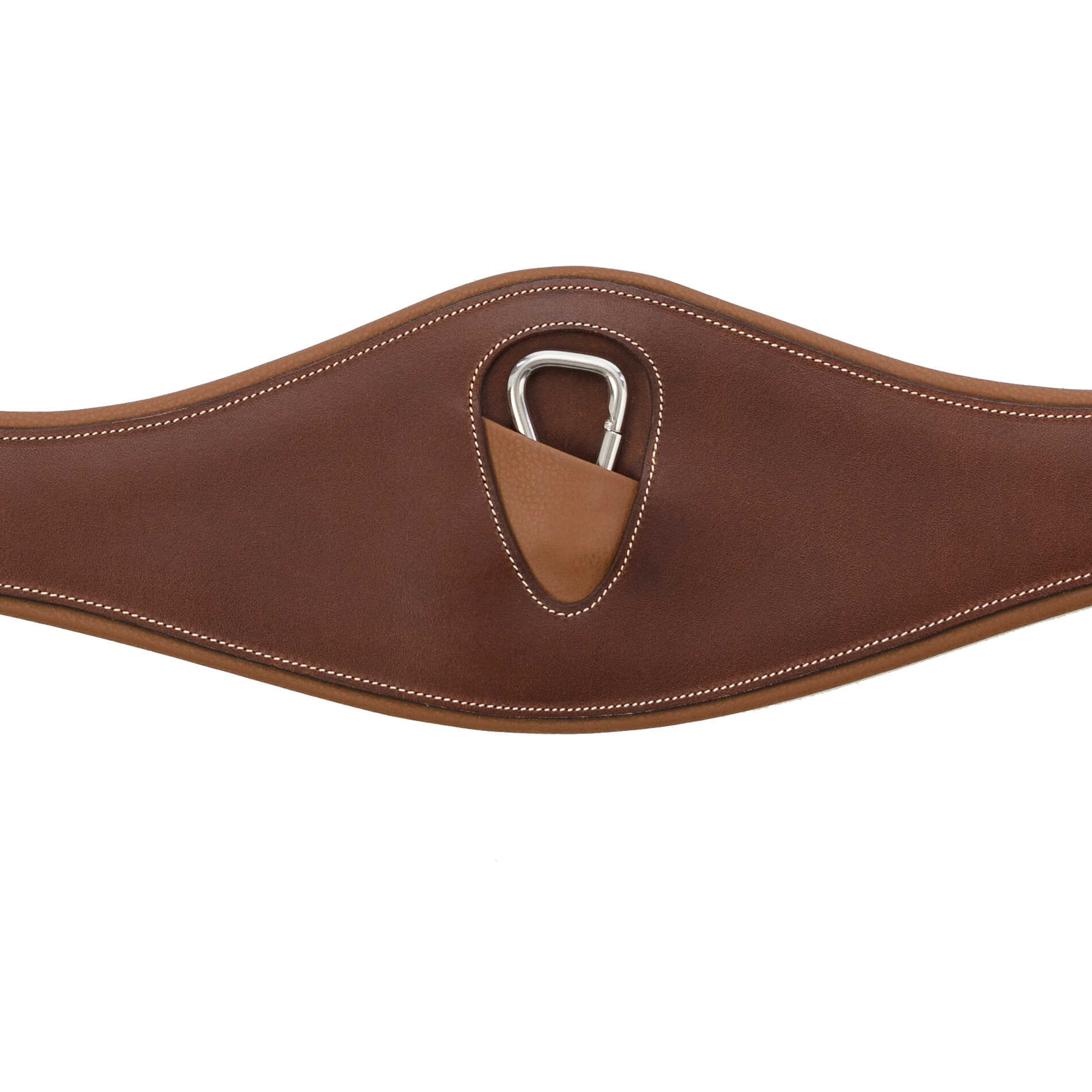 Подпруга анатомическая HYBRID кожаная коричневый