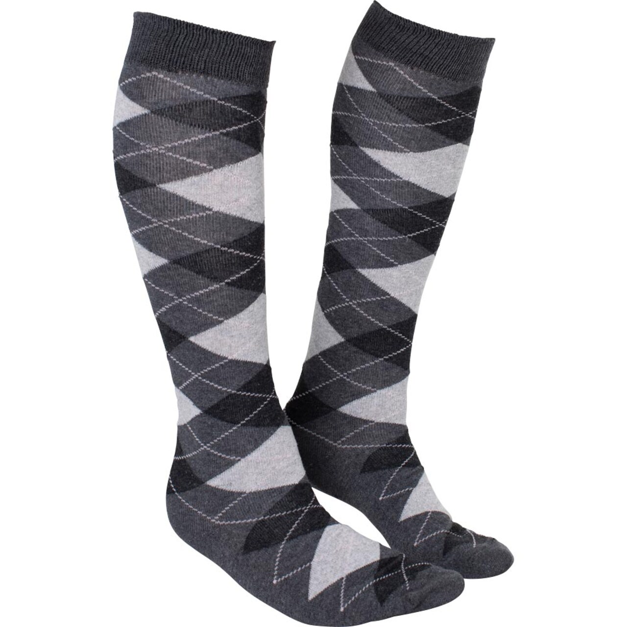 Гольфы для верховой езды Basic Argyle sock чёрный/серый