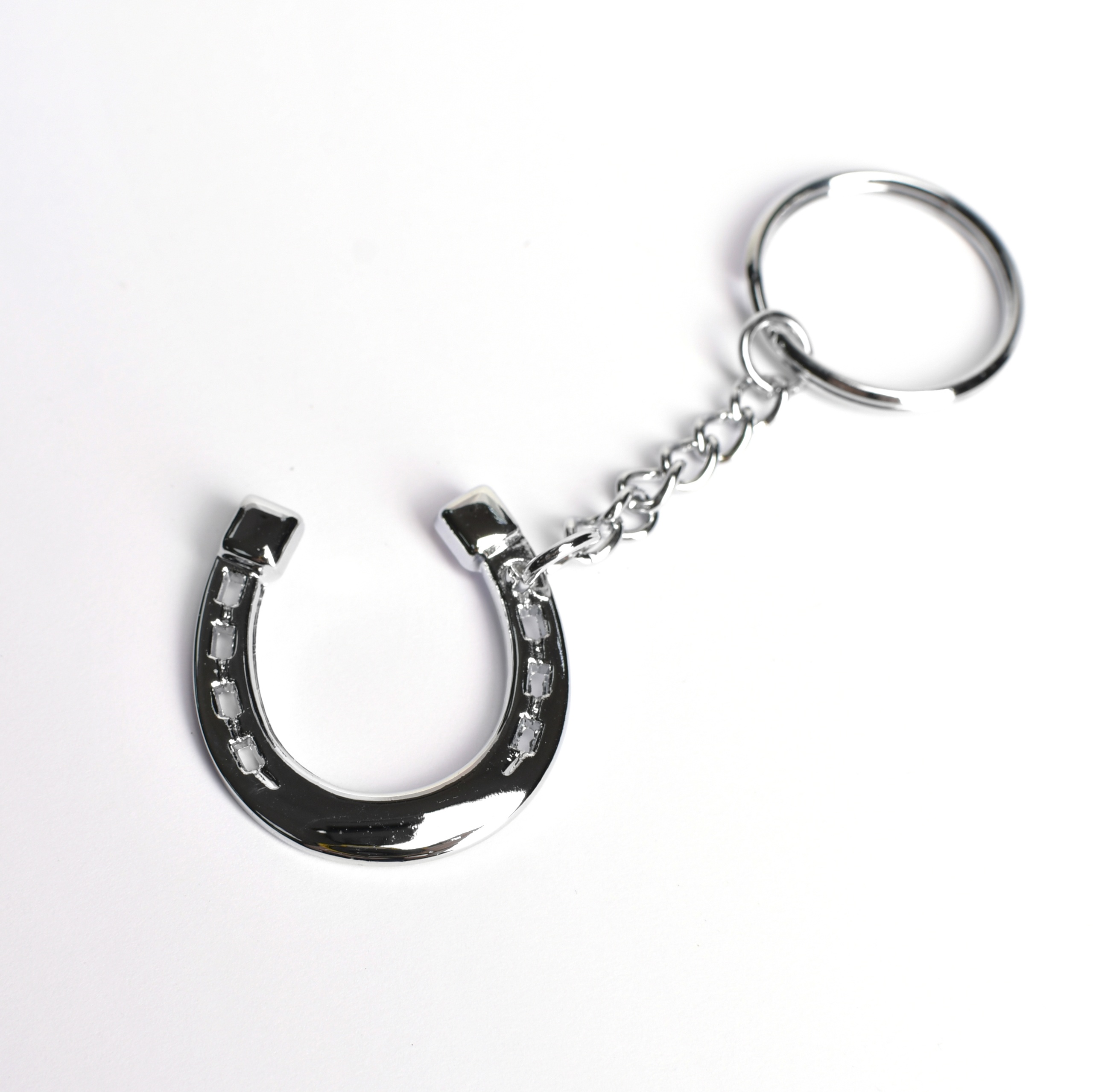 Брелок подкова серебро