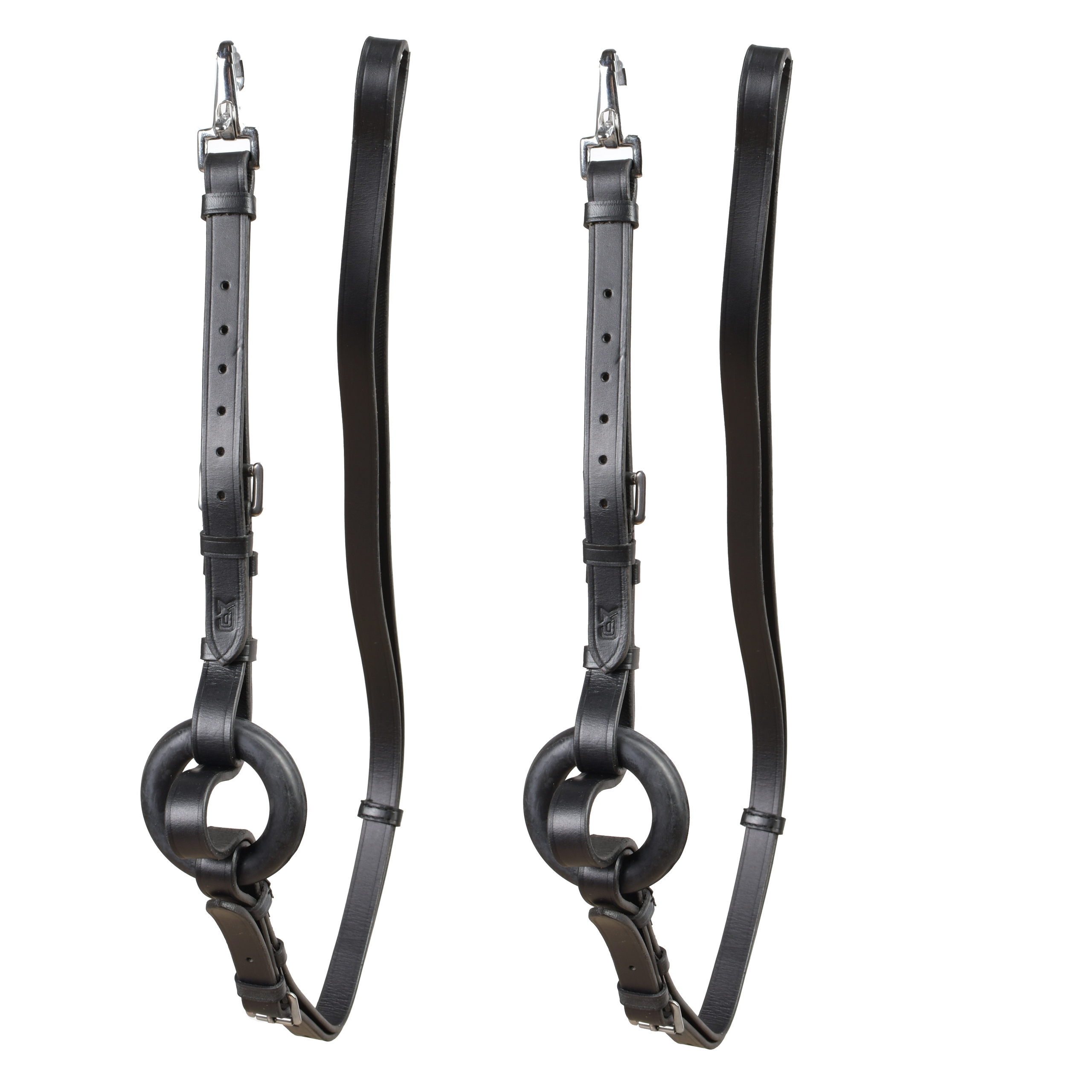 Развязки, кожа с резиновым кольцом, пара чёрный